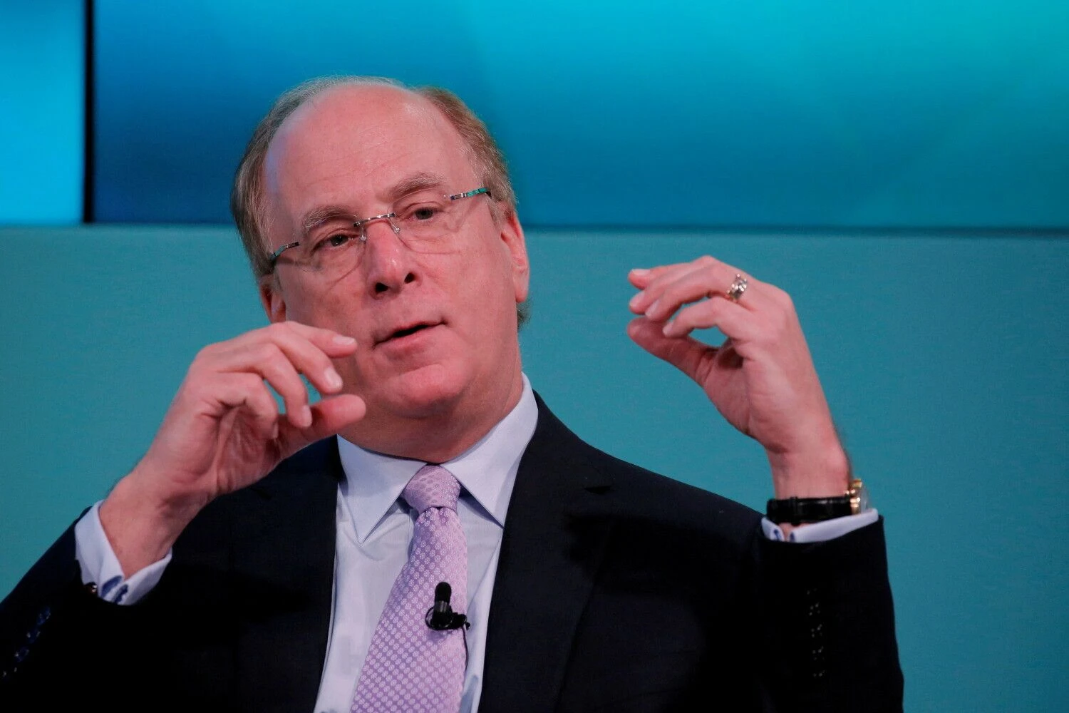 Larry Finkas, „BlackRock“ CEO. Lucas Jackson („Reuters“ / „Scanpix“) nuotr.