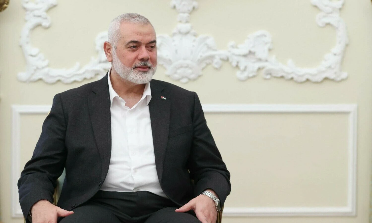 „Hamas“ vadovas Ismailas Haniyeh. Irano prezidentūros / SIPA / „Scanpix“ nuotr.