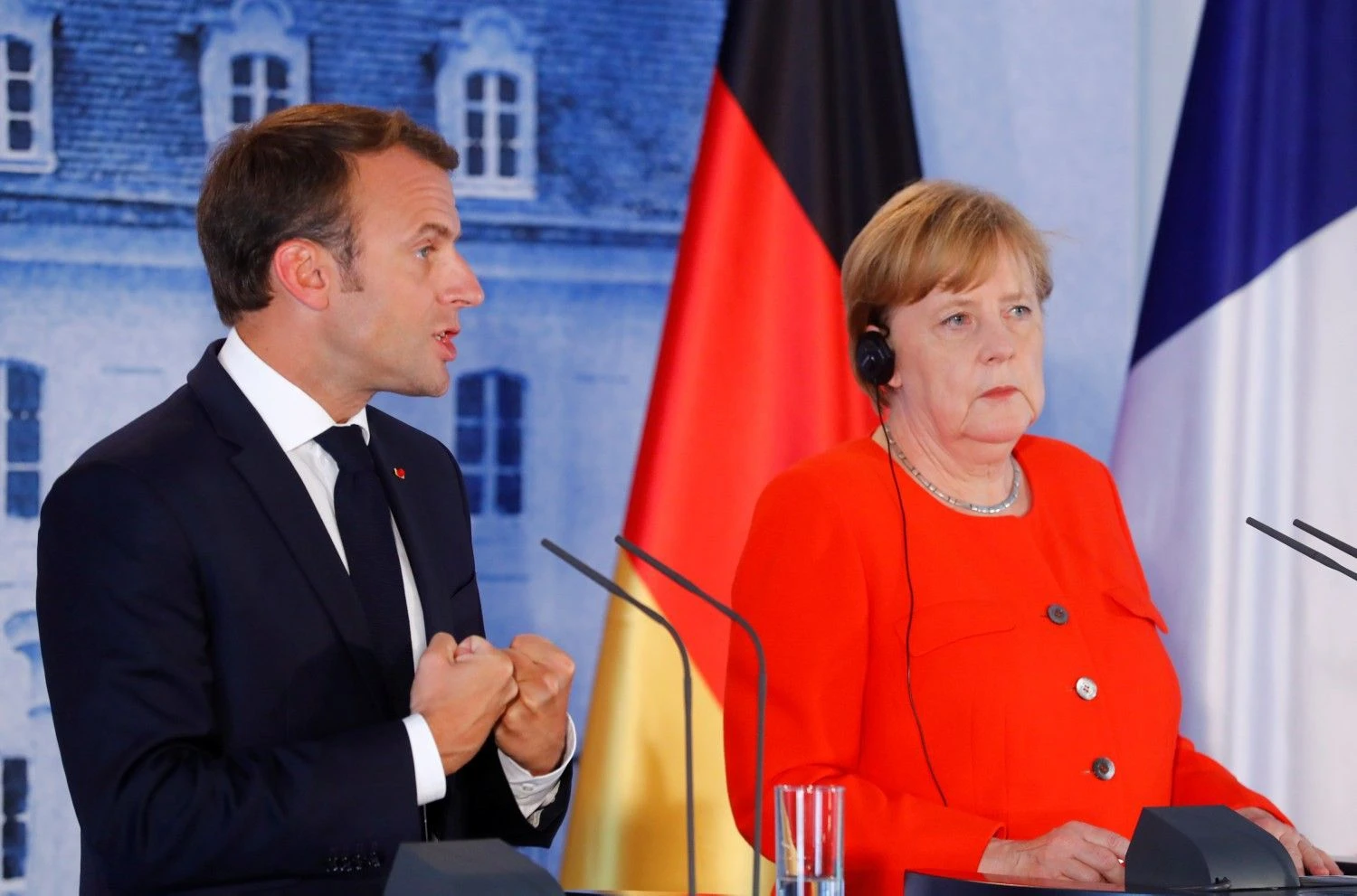 Vokietijos ir Prancūzijos vadovų susitikimas. Hannibalo Hanschkės (Reuters / Scanpix) nuotr.
