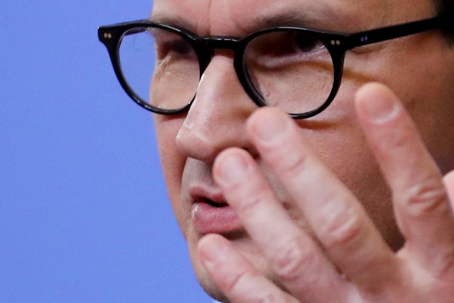 Mateuszas Morawieckis, Lenkijos premjeras. Pascalio Rossignolo („Reuters“ / „Scanpix“) nuotr. 