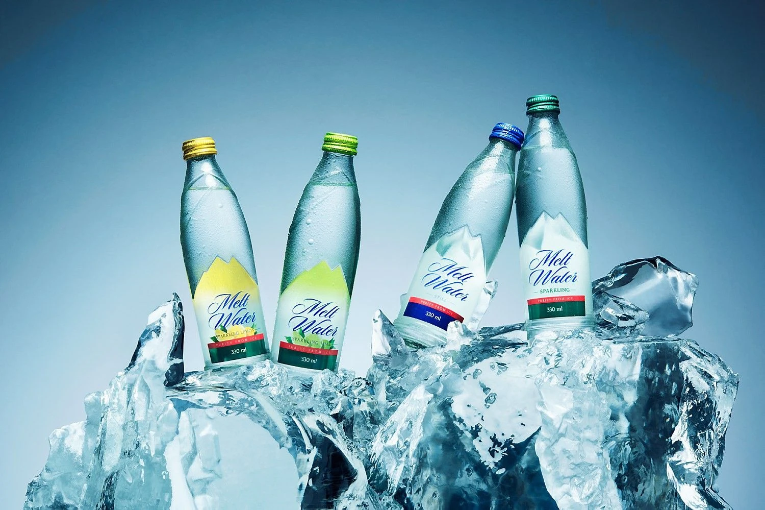 Skirtingiems vartotojų skoniams sukurtos įvairios vandens „Melt Water“ rūšys.
