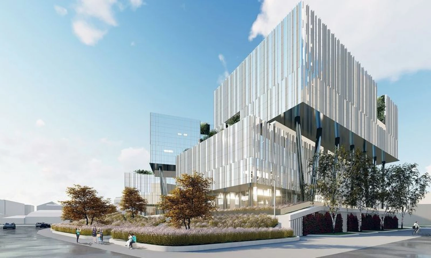 Biurų kompleksas „Verde“ . Bendrovės vizualizacija