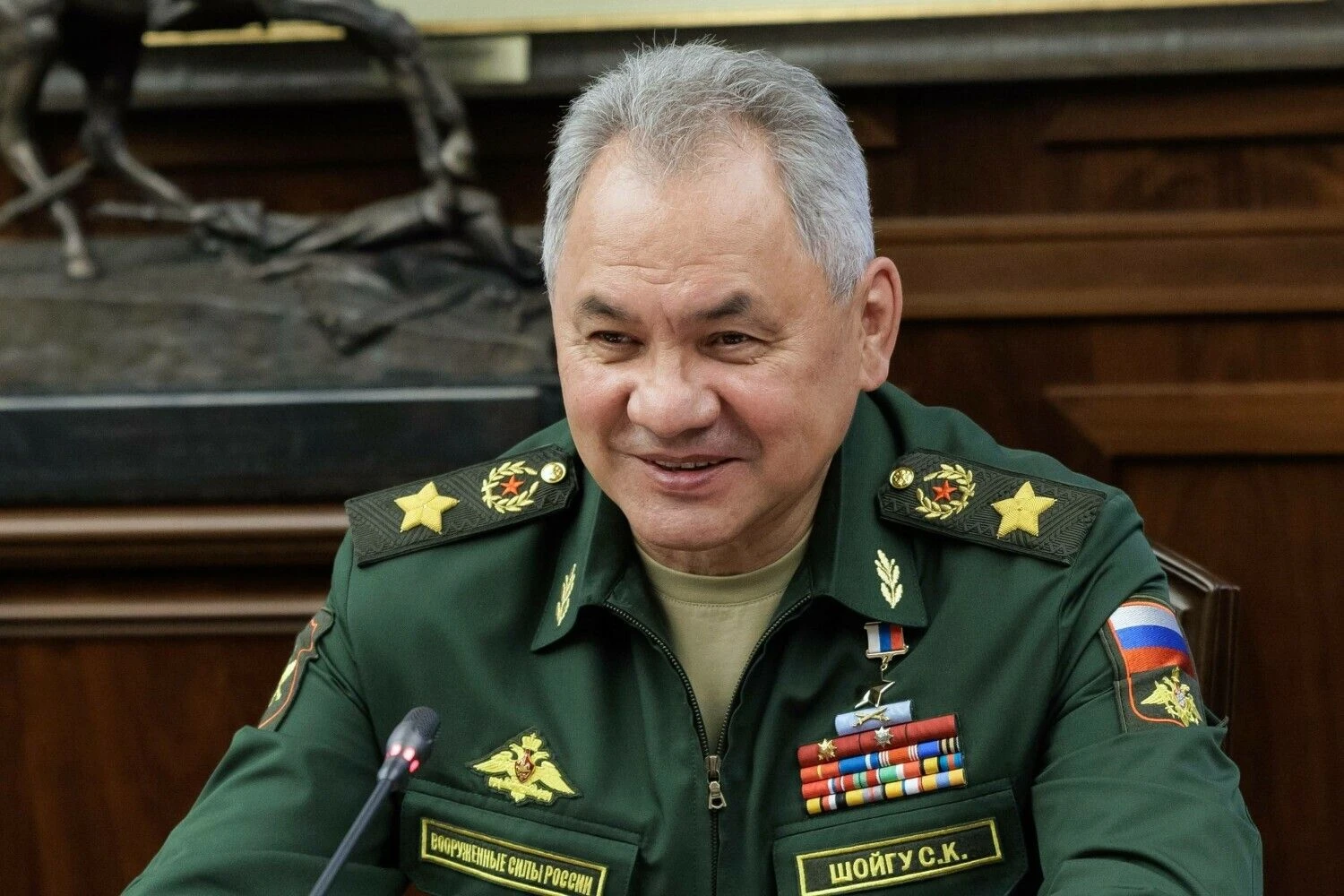 Sergejus Šoigu, Rusijos gynybos ministras. „Scanpix“ nuotr.