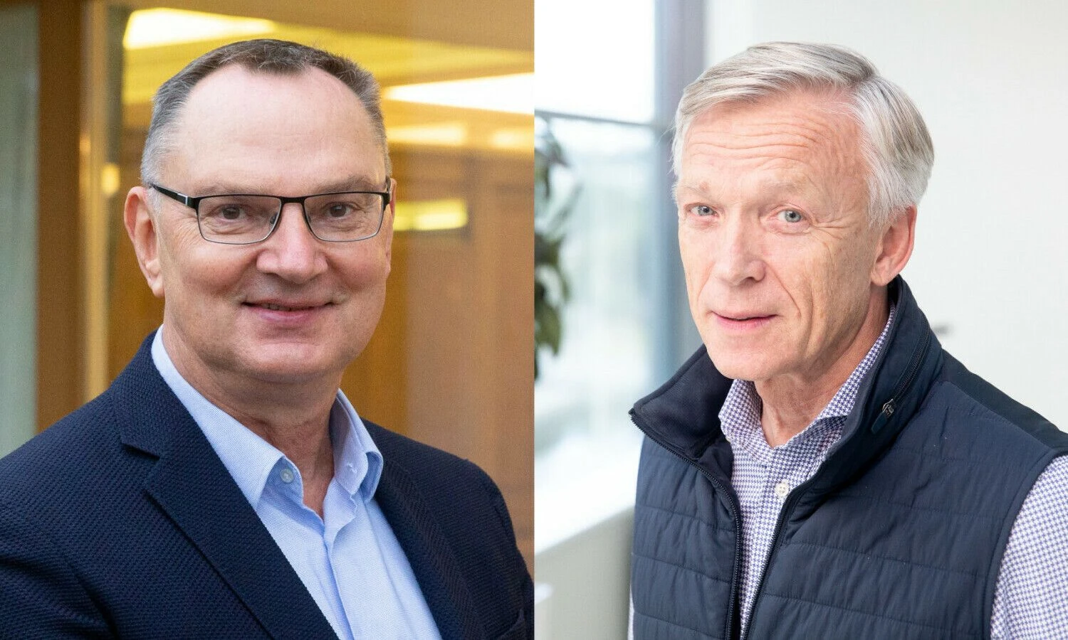 Sigitas Paulauskas, VMG grupės akcininkas, Arvydas Avulis, „Hanner“ valdybos pirmininkas. VŽ koliažas.