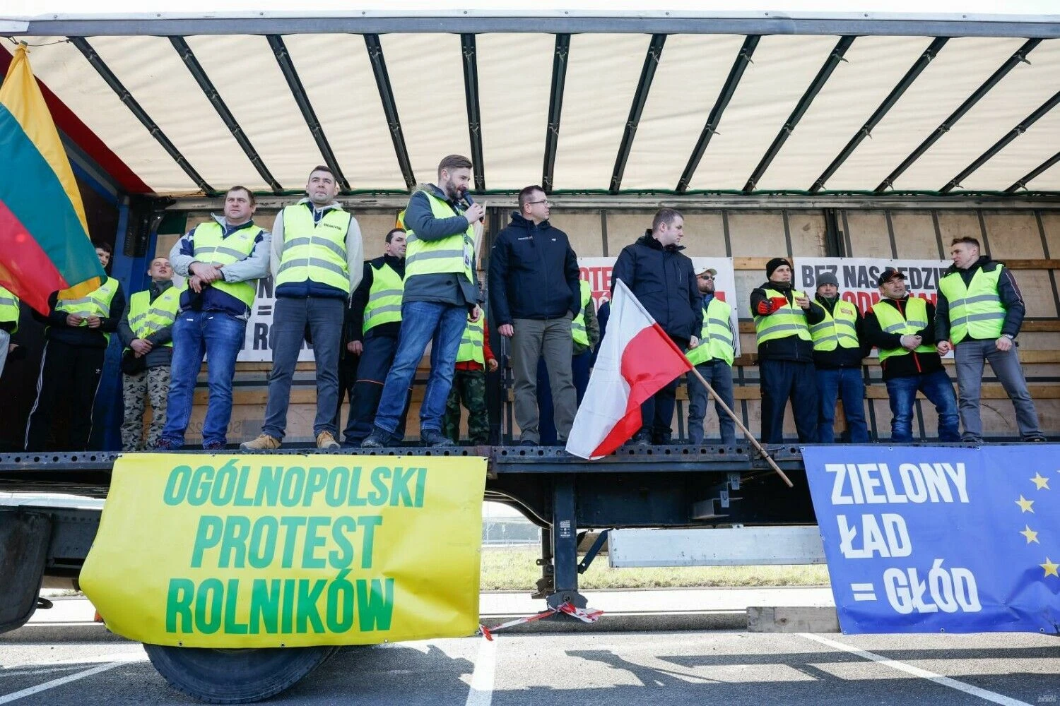 Lenkų ūkininkų protestas. Juditos Grigelytės (VŽ) nuotr.