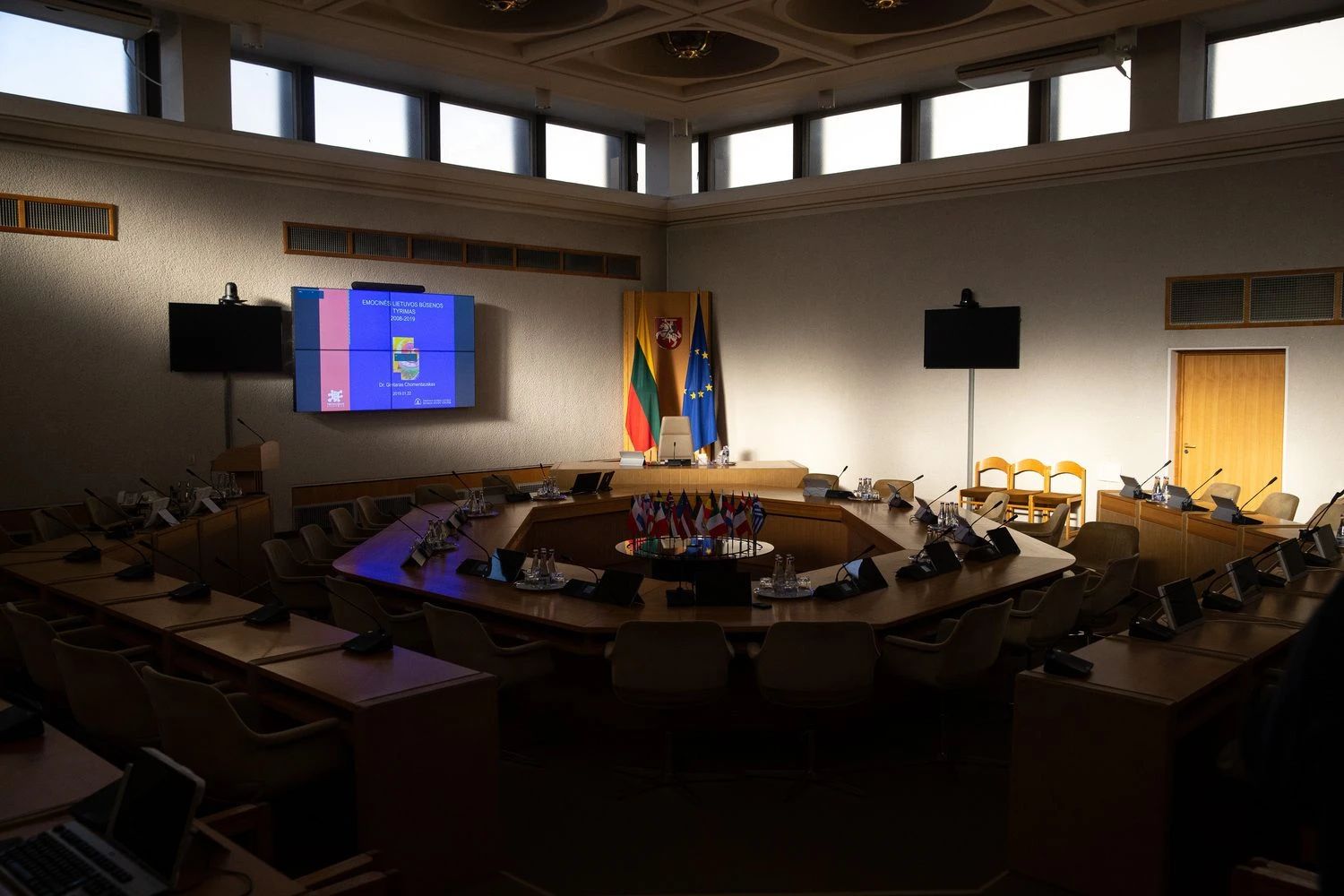 Vyriausybės posėdžių salė. Vladimiro Ivanovo (VŽ) nuotr.