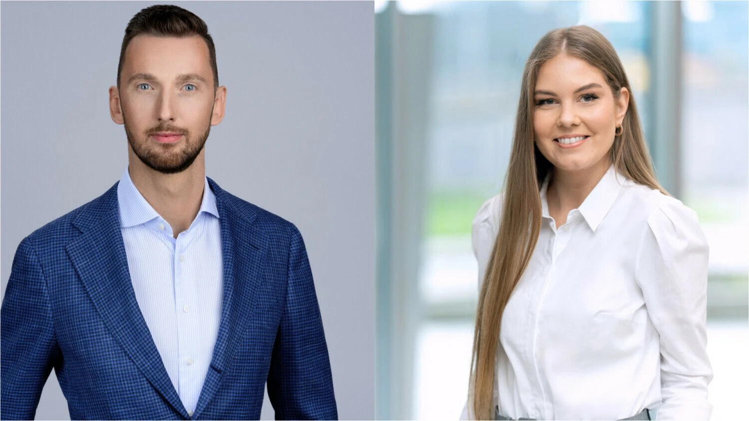 „Profitus“  ryšių su investuotojais vadovas Aurimas Satkūnas ir „Profitus“ marketingo vadovė Monika Lenčickaitė.