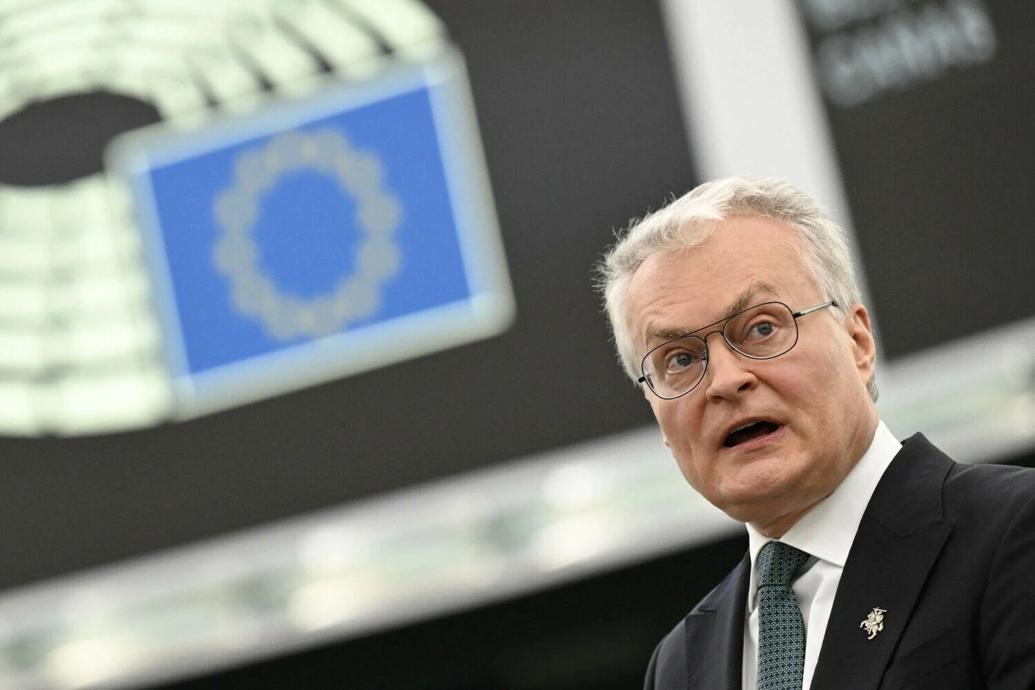 Gitanas Nausėda, Lietuvos prezidentas. Fredericko Florino (AFP/„Scanpix“) nuotr.