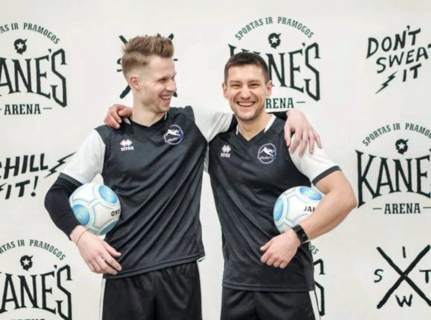 Individualių futbolo treniruočių treneriai, Darius Jankauskas ir Ernestas Pilypas.