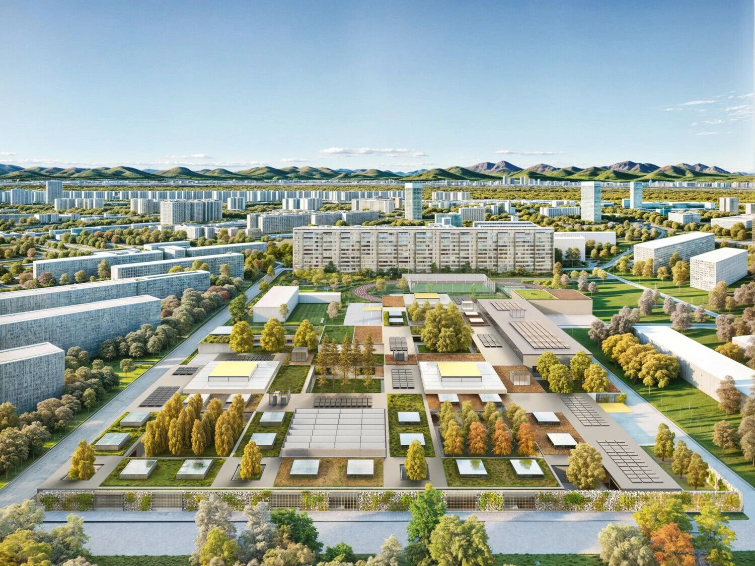 Projektas „NEW – Neighbourhood for Educational Wonder“. „Scandurra Studio Architettura“ vizualizacija.