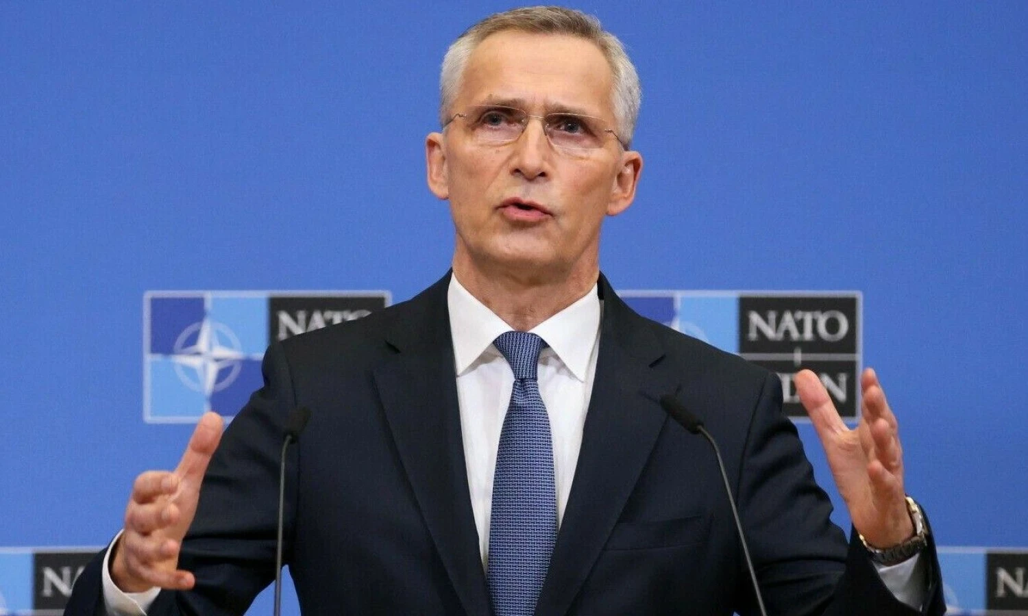 Jensas Stoltenbergas, NATO generalinis sekretorius. Yves Hermano („Reuters“ / „Scanpix“) nuotr.