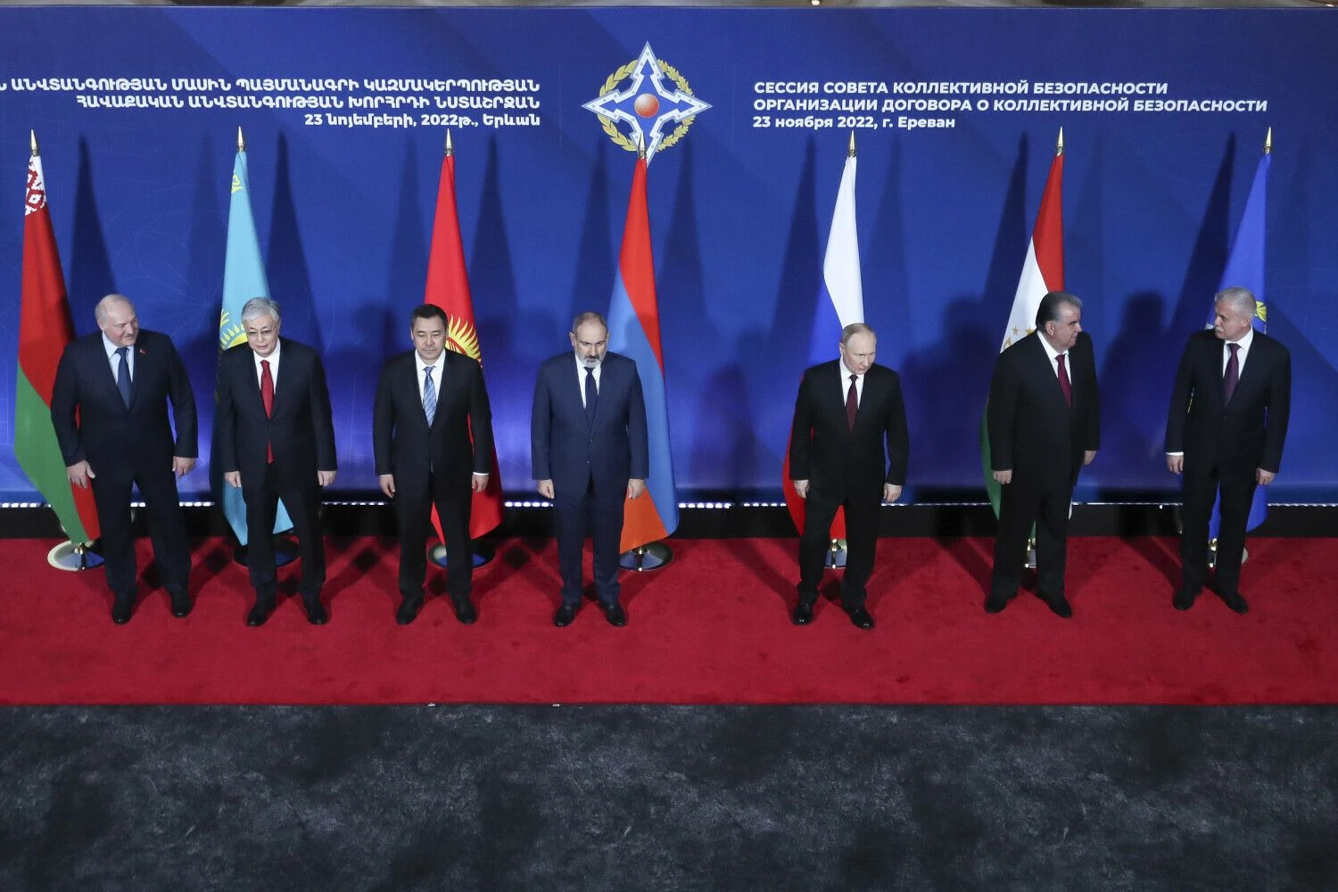 KSSO lyderių suvažiavimas Jerevane. Vahramo Baghdasarijano (AP/„Scanpix“) nuotr.