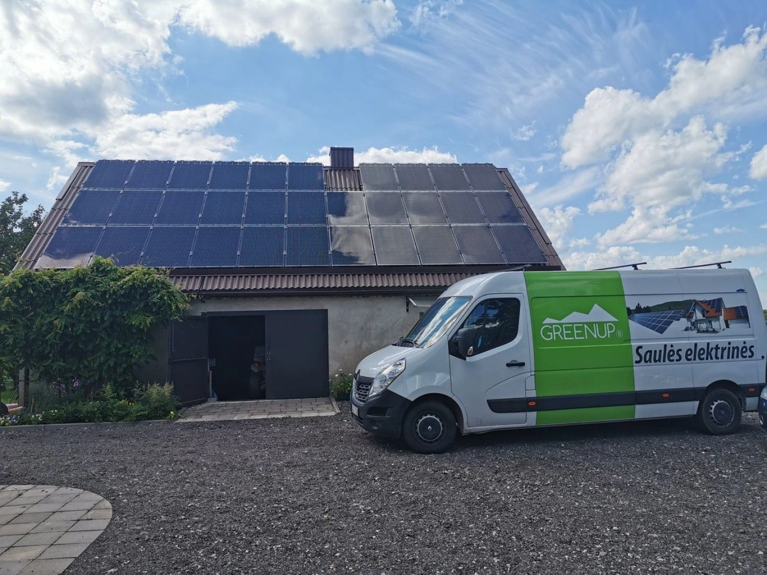 10kW Vilniaus r. 320W Solitek Bifacial.