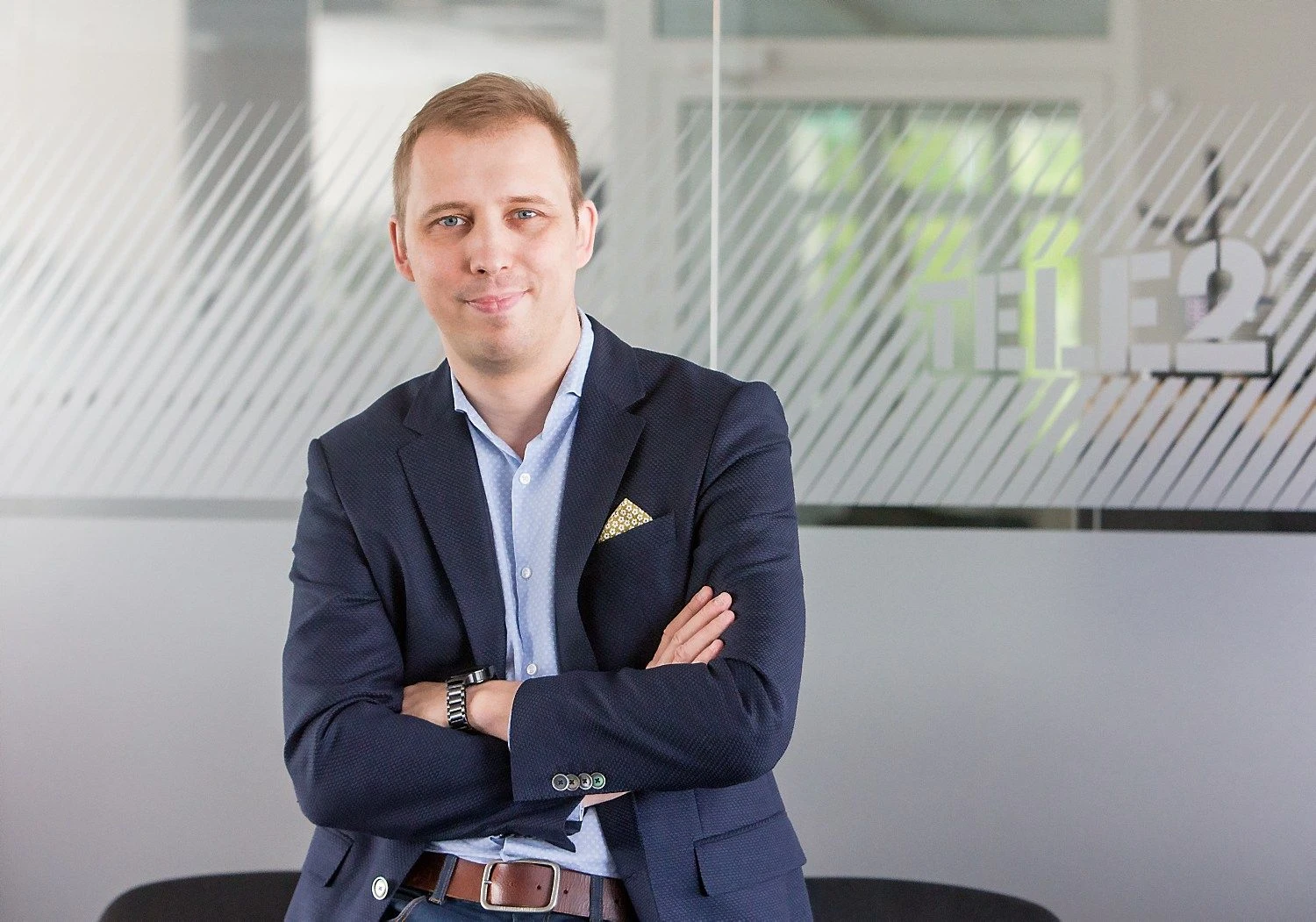 Andrius Baranauskas, „Tele2“ korporacinės komunikacijos direktorius.  Juditos Grigelytės (VŽ) nuotr.