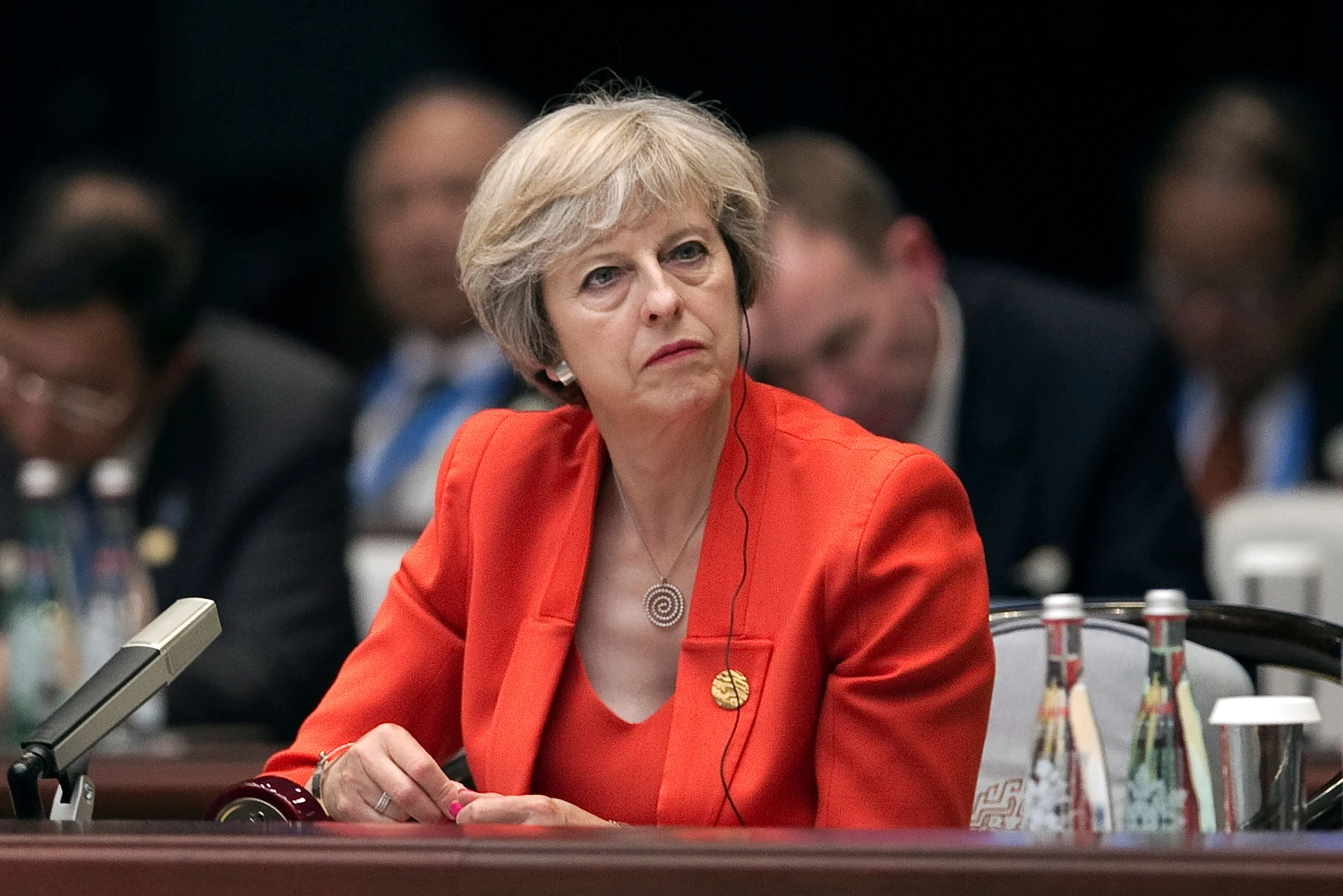 Jungtinės Karalystės premjerė Theresa May. Nicolaso Asfonri („Reuters“ / „Scanpix“) nuotr.