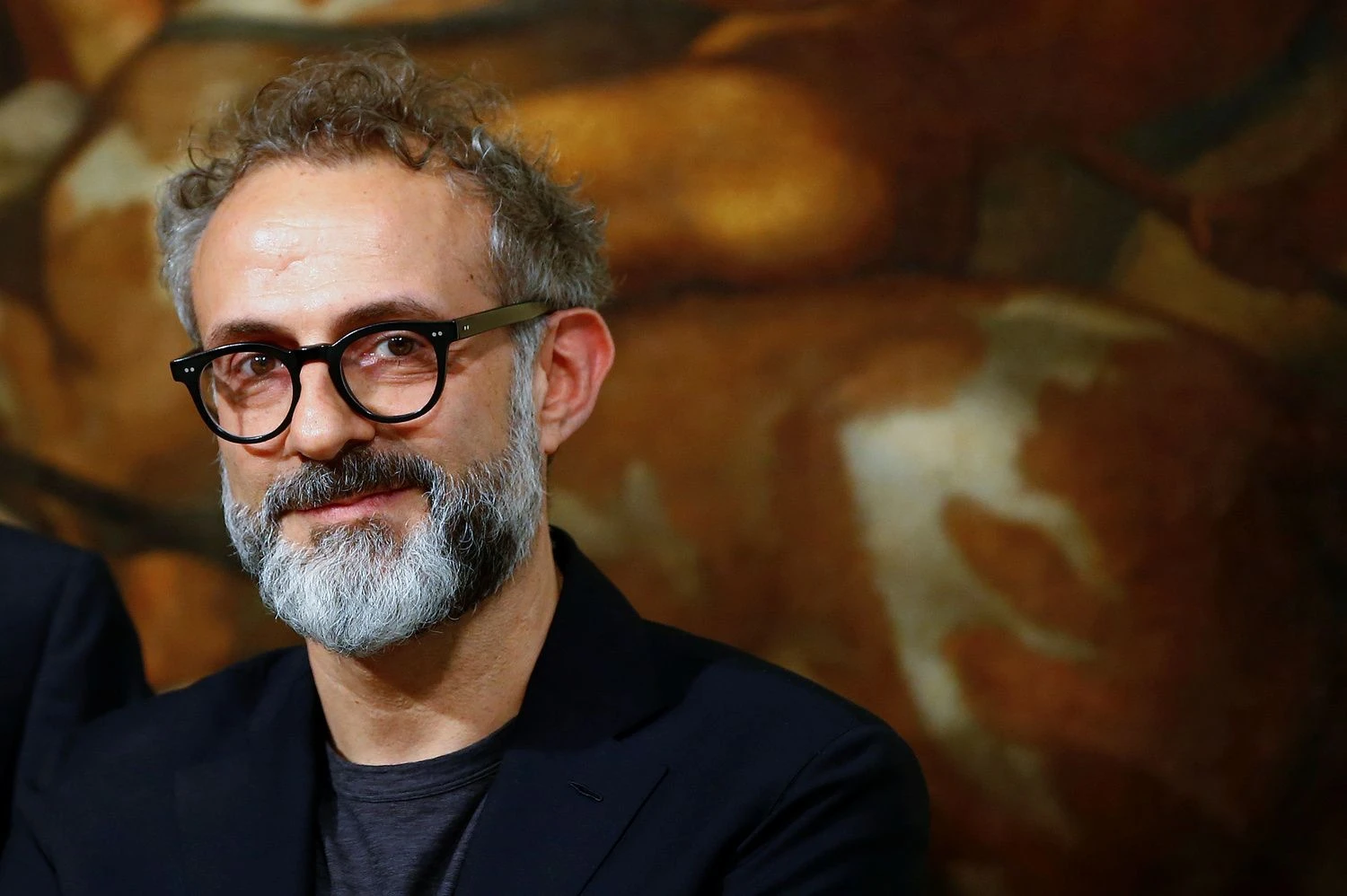Restorano „Osteria Francescana" virtuvės šefas Massimo Bottura. „Reuters" / „Scanpix" nuotr. 