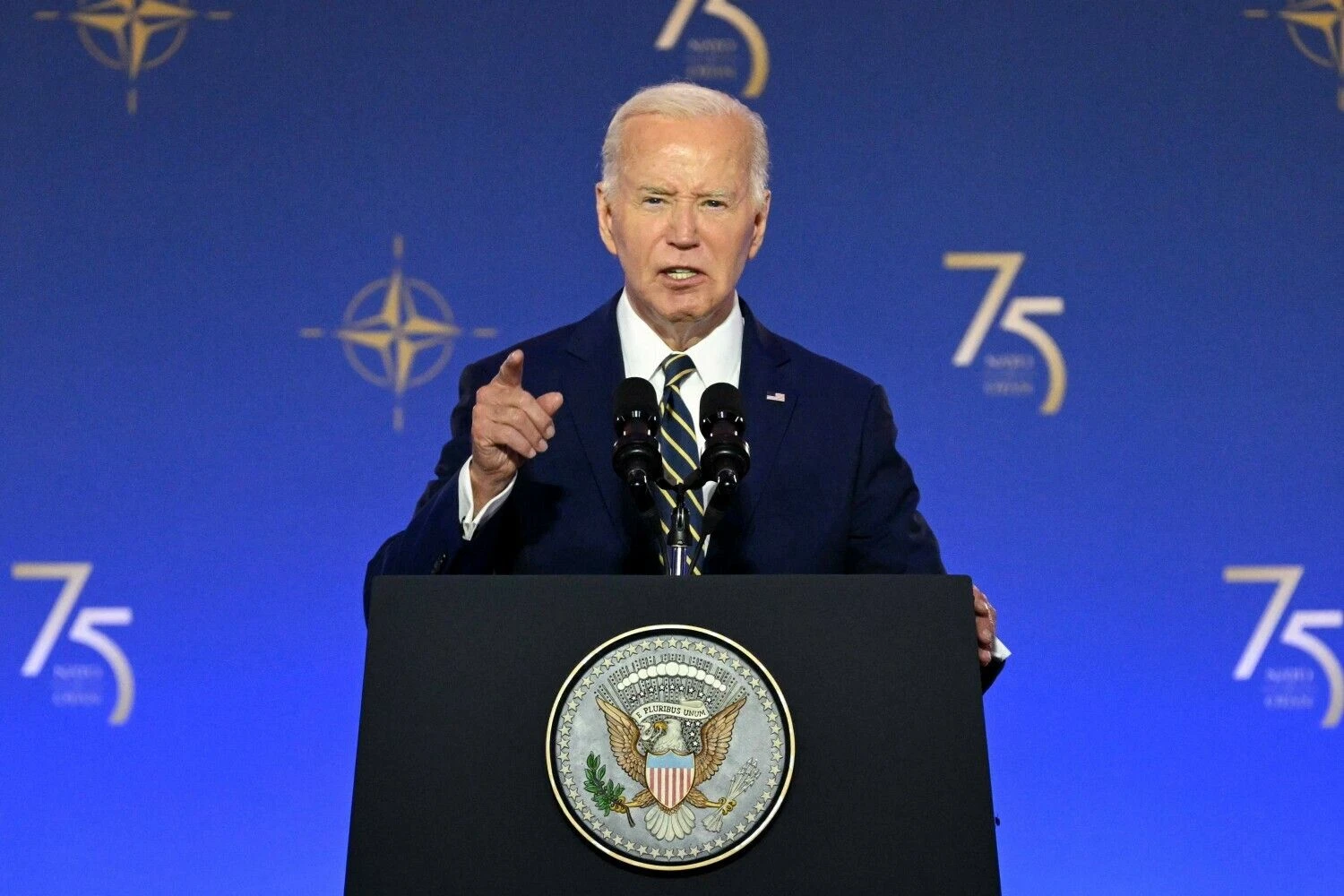 JAV prezidentas Joe Bidenas. Saulo Loebo (AFP/„Scanpix“) nuotr.