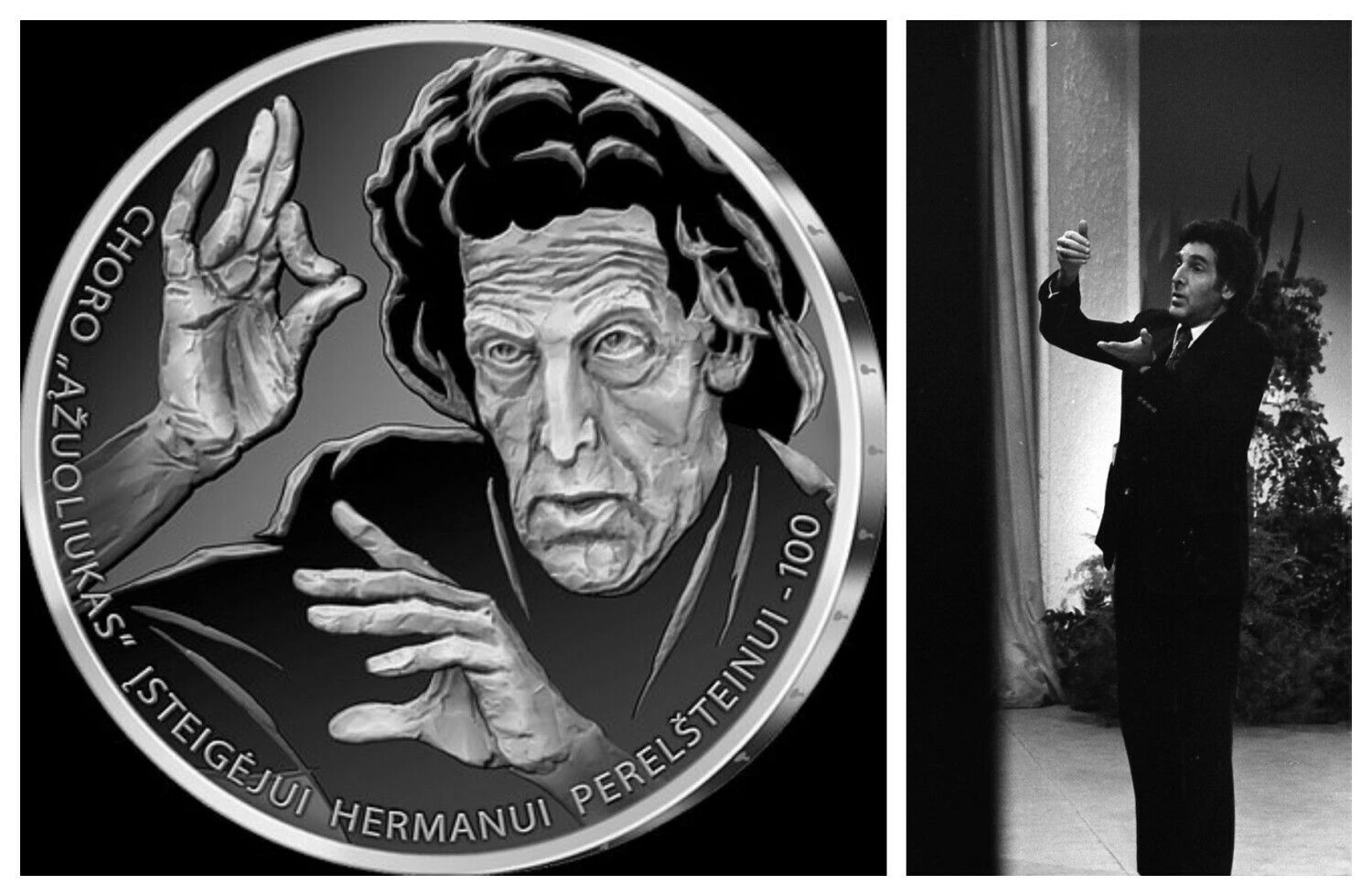 „Ąžuoliuko“ choras Vokietijos demokratinėje respublikoje. Diriguoja H. Perelšteinas, 1977 m. „Ąžuoliuko“ archyvo nuotr.