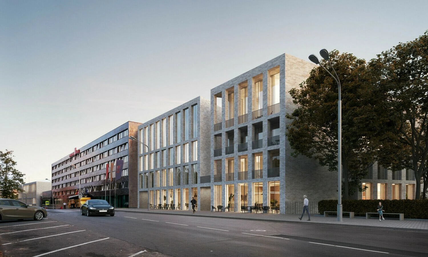 Projektas „Senamiesčio sodai“. „Aketuri architektai“ vizualizacija.