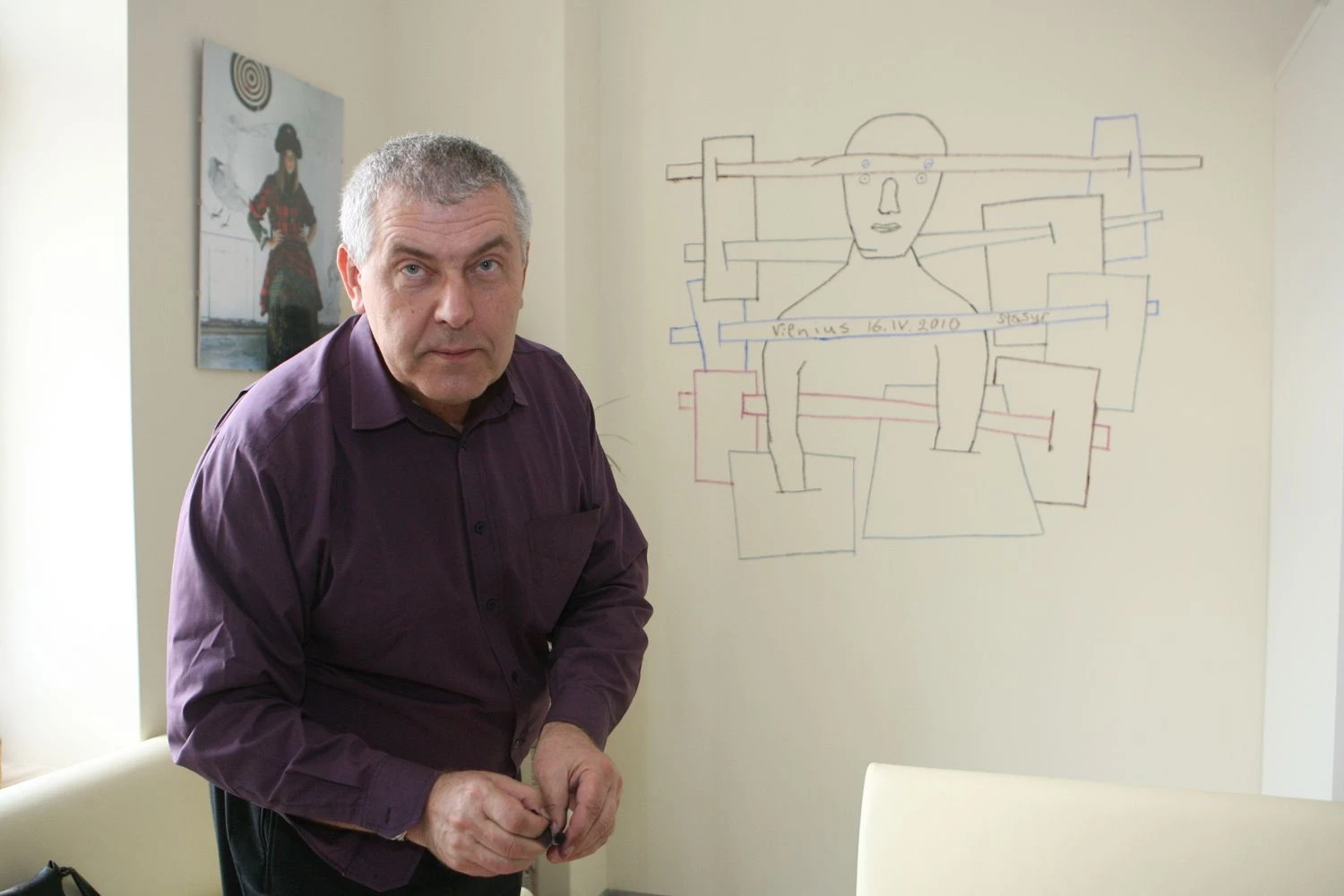 Nacionalinės premijos laureatas, grafikas Stasys Eidrigevičius. Juliaus Kalinsko („15min“ / „Scanpix“) nuotr.