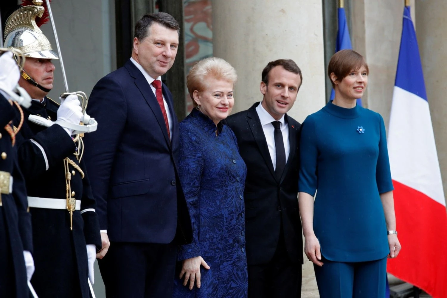 Emmanuelio Macrono, Prancūzijos prezidento, ir Baltijos šalių vadovų susitikimas Paryžiuje. Philippe'o Wojazero (Reuters / Scanpix) nuotr.