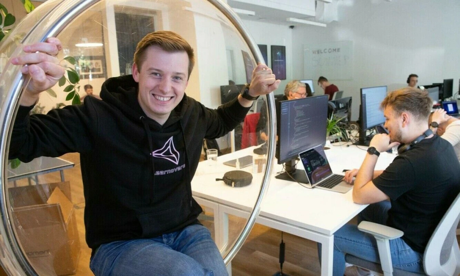 Danielius Stasiulis, „BitDegree“ vadovas ir vienas įkūrėjų. Juditos Grigelytės (VŽ) nuotr.