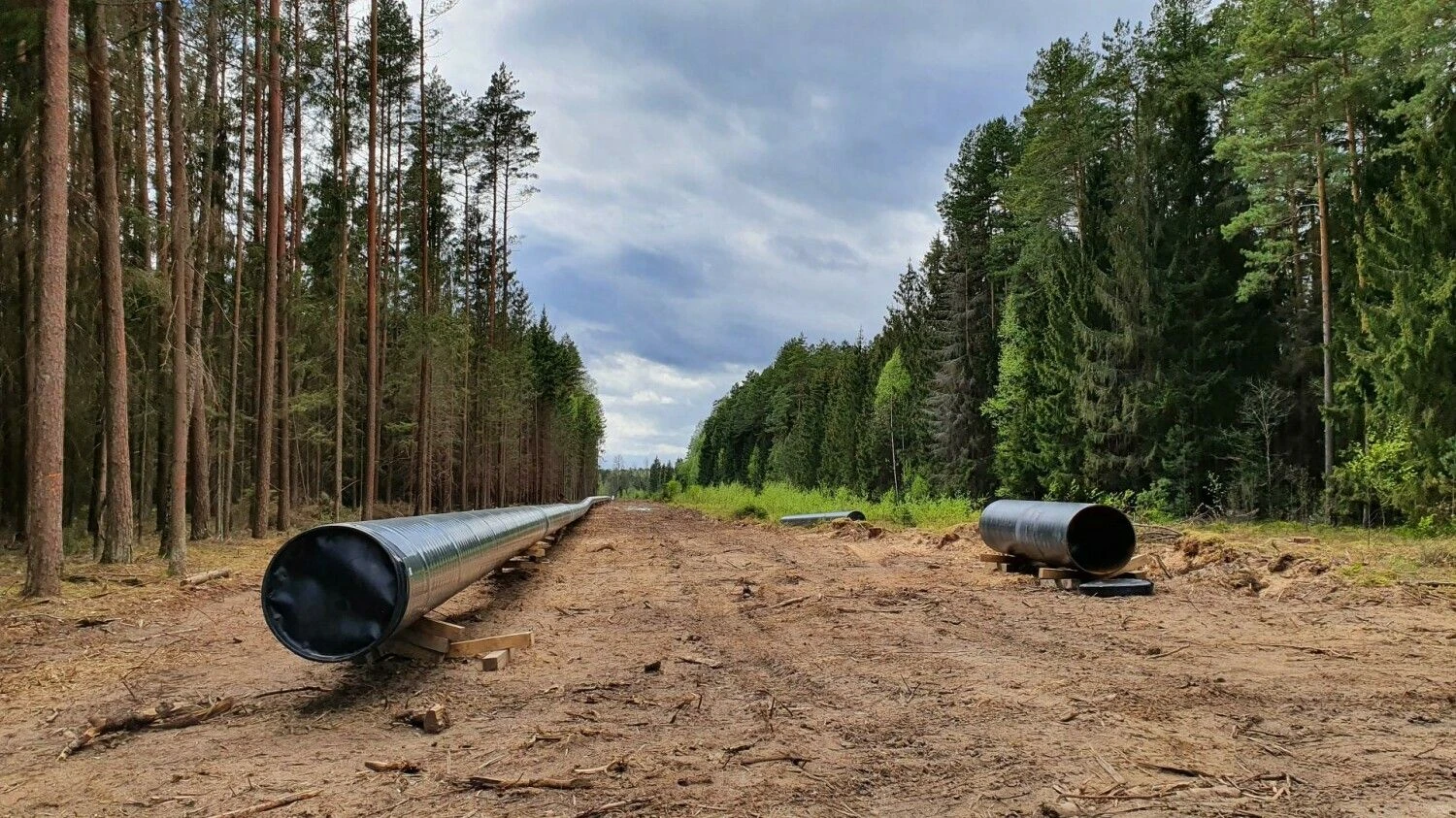 Lenkijos–Lietuvos dujotiekio GIPL statyba. Lino Butkaus (VŽ) nuotr.