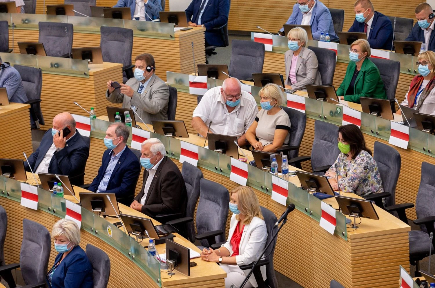 Seimo posėdis po Baltarusijos prezidento rinkimų. Juditos Grigelytės (VŽ) nuotr.