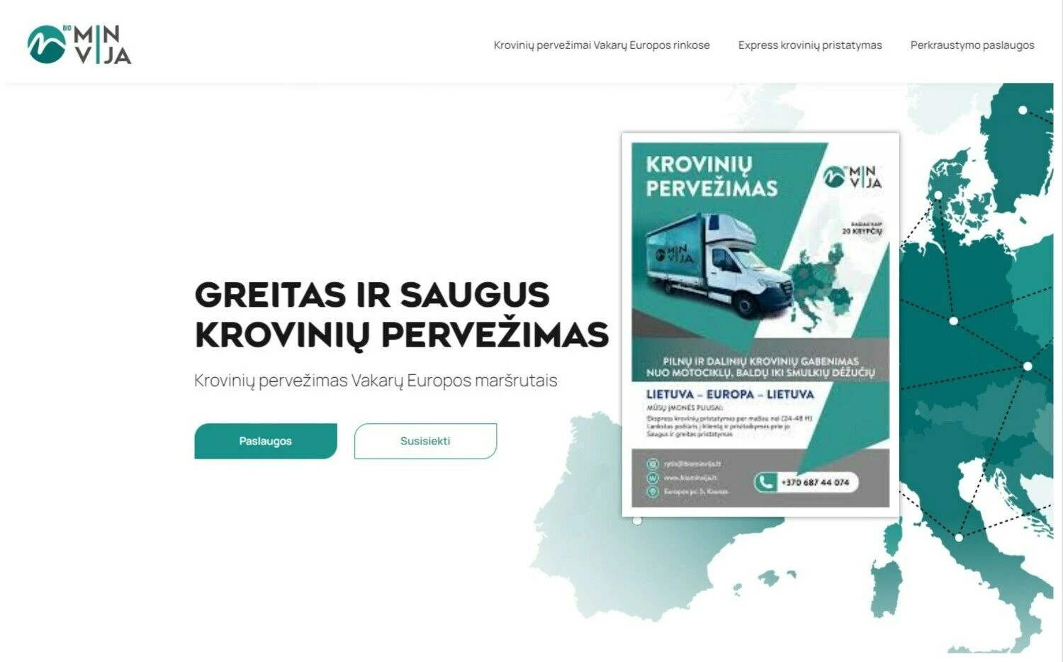 UAB „Biominvija“ dirba su maždaug 60-ies lengvųjų ir sunkiasvorių krovininių automobilių parku. VŽ koliažas.
