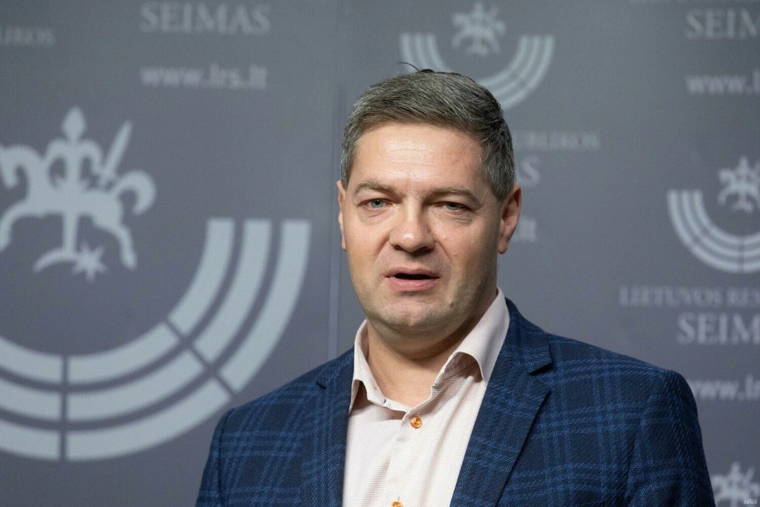 Kandidatas į prezidentus Andrius Mazuronis, Seimo narys. Juditos Grigelytės (VŽ) nuotr.