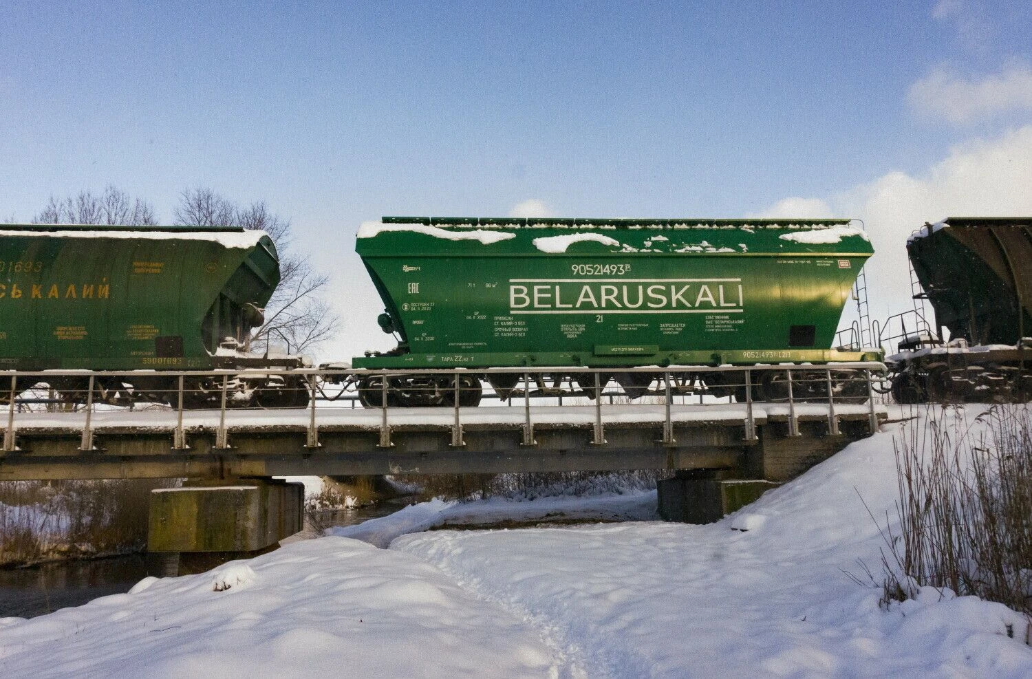 „Belaruskalij“ krovinys. Algimanto Kalvaičio (VŽ) nuotr.