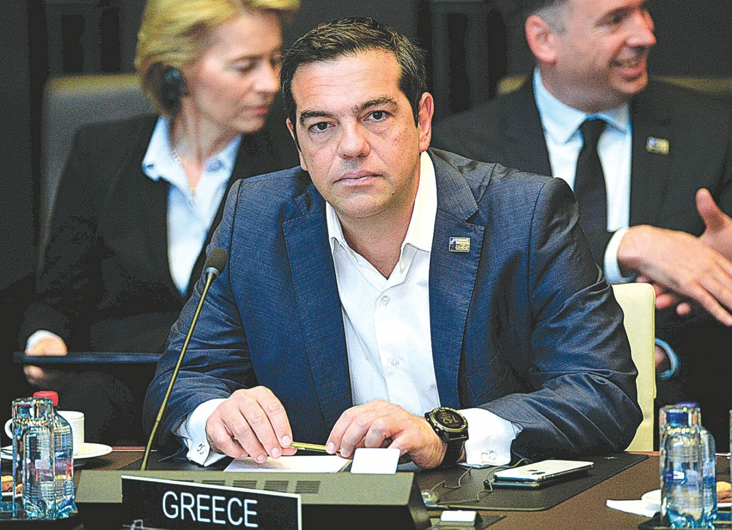 Alexis Tsipras, Graikijos premjeras, į valdžią prieš trejus metus atėjo su šūkiais pasipriešinti „Vakarų kreditorių diktatui“, bet netrukus buvo priverstas nusileisti dar griežtesniems kreditorių reikalavimams. Alexey Vitvitsky („Reuters“ / „Scanpix) nuotr. 