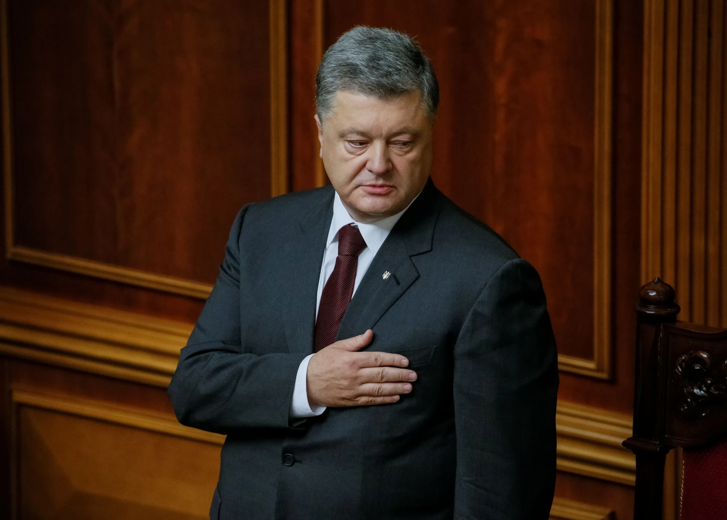 Ukrainos prezidentas Petro Porošenka. Glebo Garaničiaus („Reuters“ / „Scanpix“) nuotr.