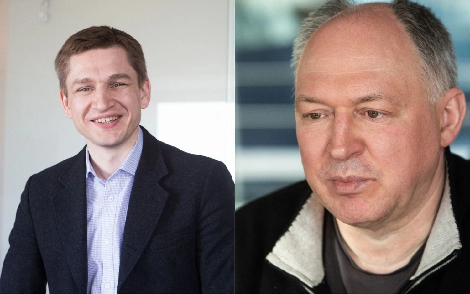 Verslininkai Marius Čiuželis (kairėje) ir Danas Tvarijonavičius, Vilniaus miesto savivaldybės mecenatai. VŽ nuotr. 