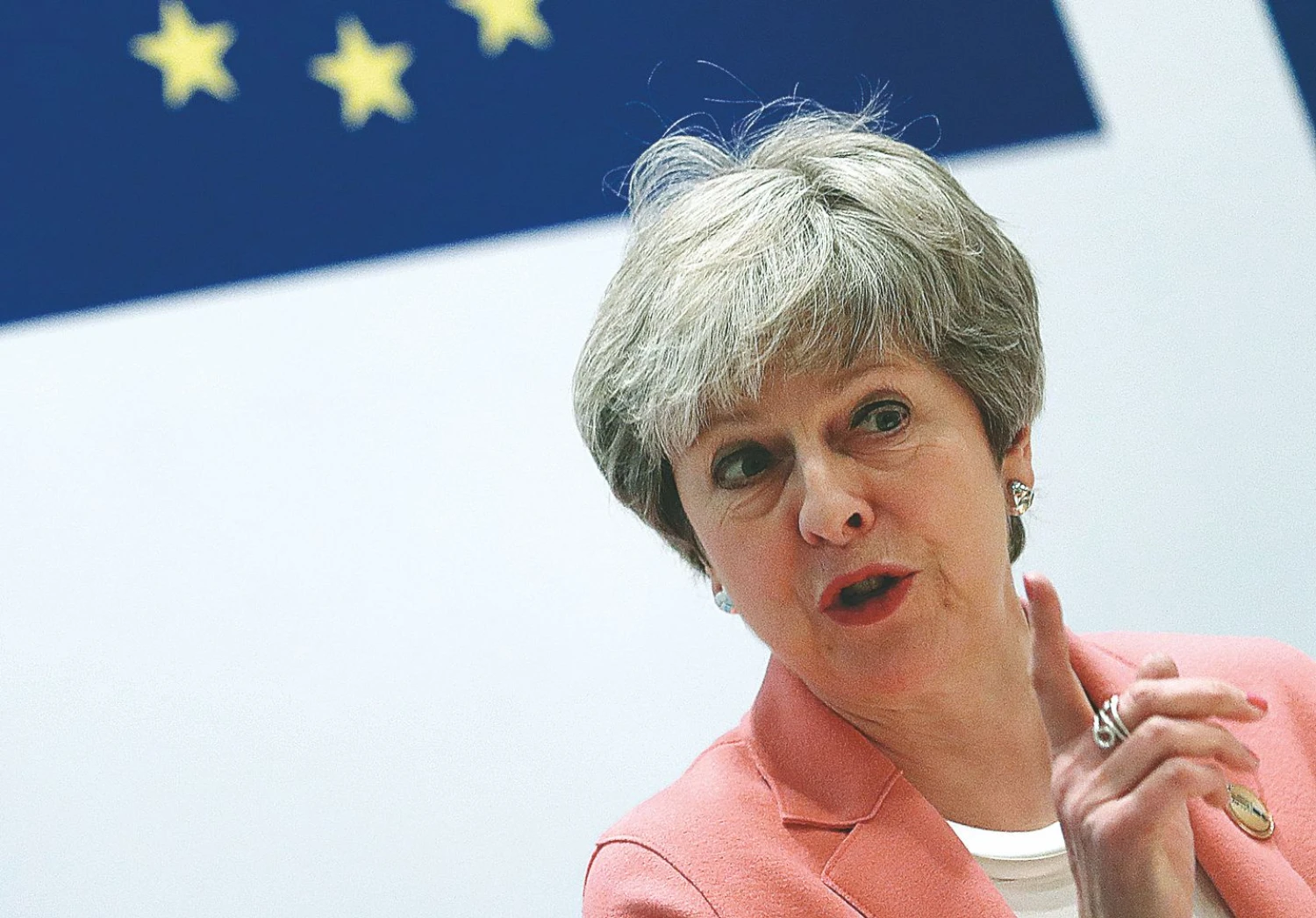 Theresai May, JK premjerei, „Brexit“ atidėjimo kaip vieną iš variantų siūlo ir ES. Francisco Seco („AP“/ „Scanpix“) nuotr.