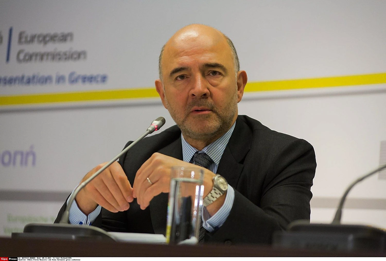 Pierre Moscovici, Europos Komisijos komisaras ekonomikos ir finansų klausimais. Gaelio Michaudo („Sipa“ / „Scanpix“) nuotr.