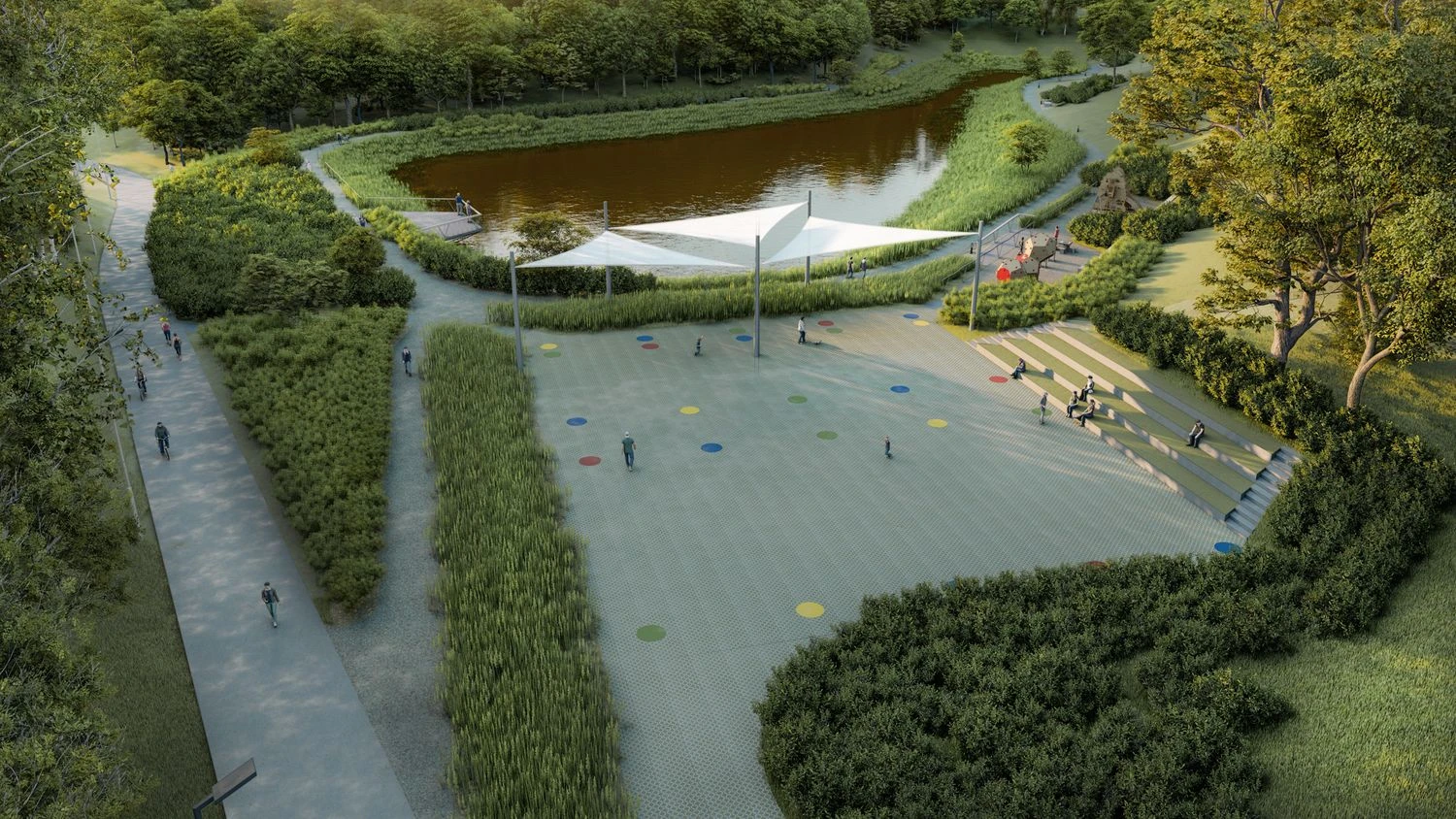 Bendrovės vizualizacija.