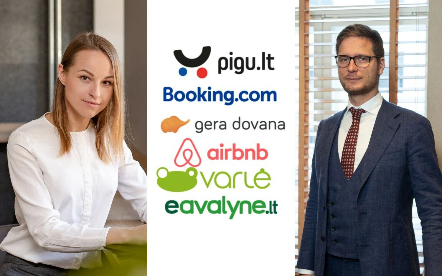 Irma Urmonaitė, Konkurencijos tarybos pirmininkės pavaduotoja, ir Henrikas Stelmokaitis, advokatų kontoros „Motieka ir Audzevičius“ konkurencijos advokatas. VŽ koliažas.