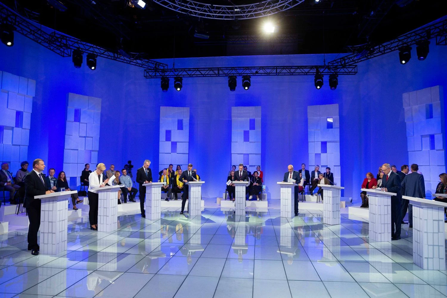Kandidatų į prezidentus debatai apie orią senatvę ir sveikatos apsaugą. Žygimanto Gedvilos („15 min.“ / „Scanpix“) nuotr. 