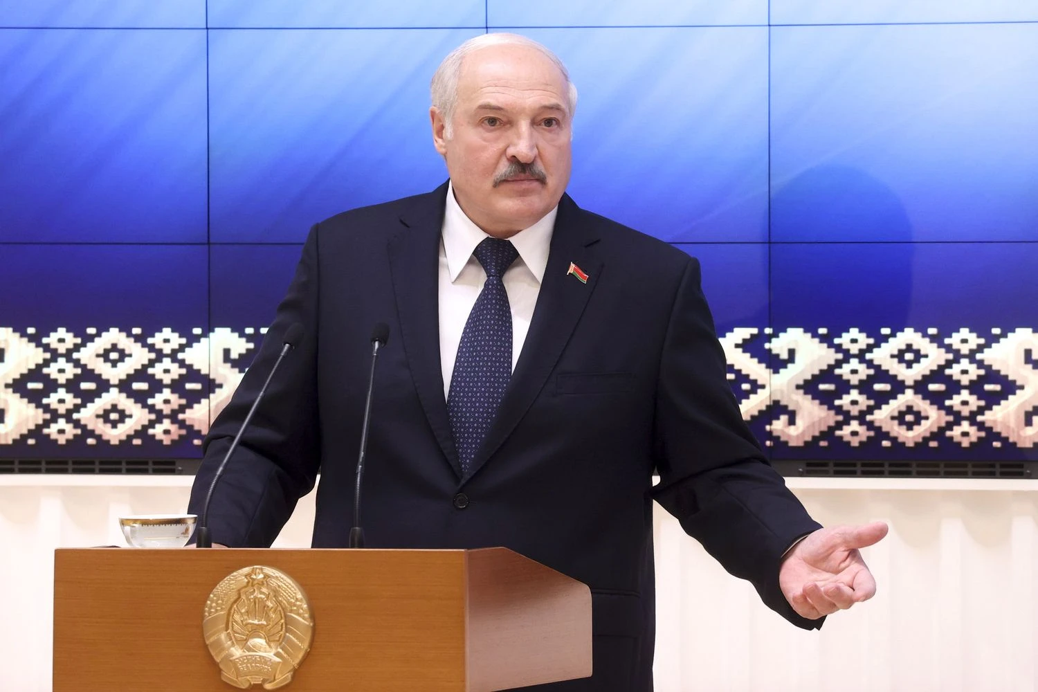 Nikolajaus Petrovo („BelTA“ / AP / „Scanpix“) nuotr. 
