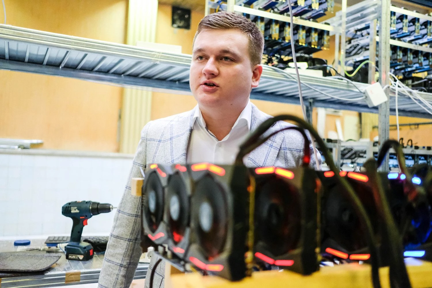 Paulius Aršauskas, kriptovaliutų kasimo centro „Kriptovaliutos.org“ iniciatorius. Vladimiro Ivanovo (VŽ) nuotr.