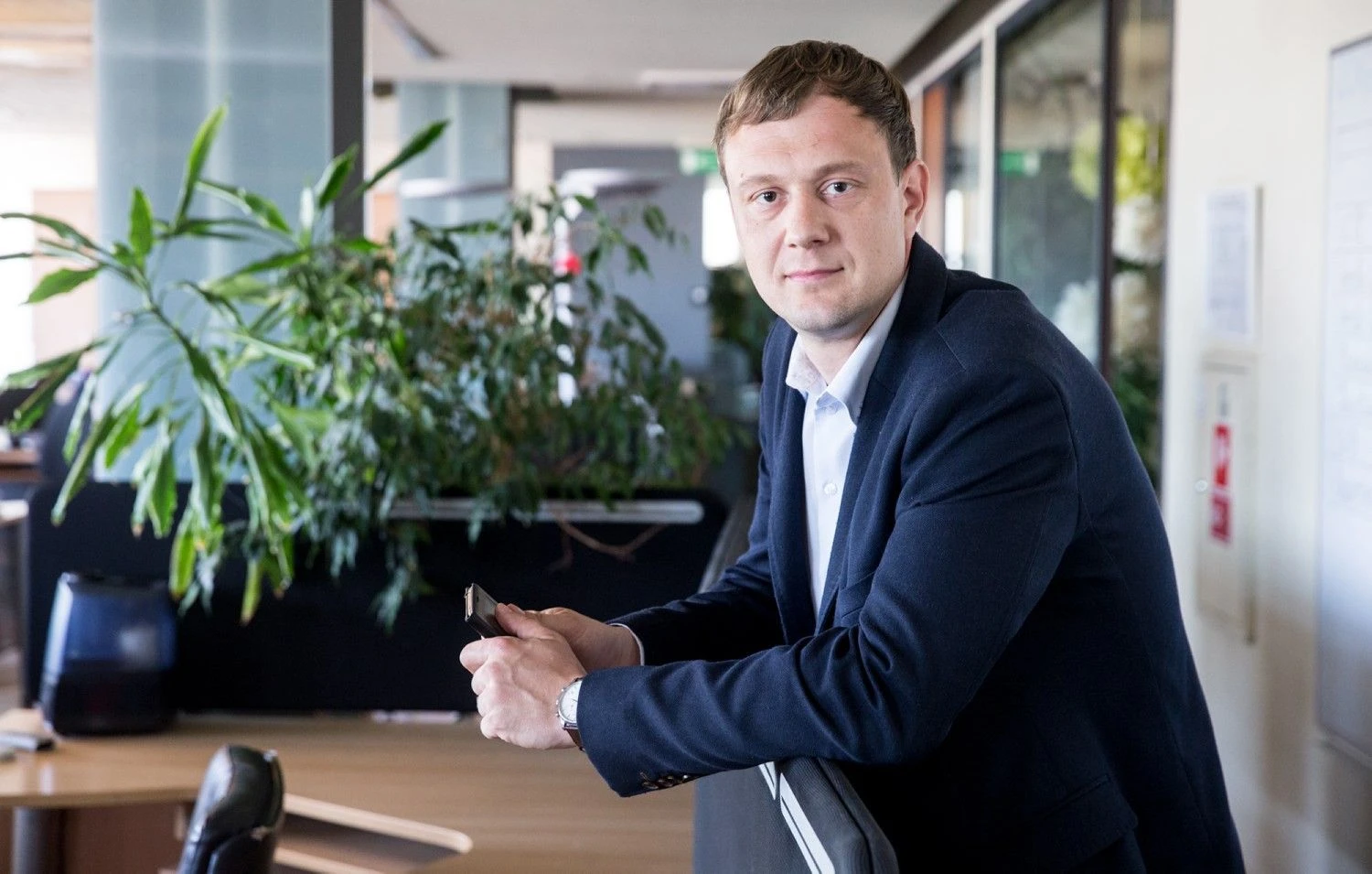„Ondato“ sprendimas gali būti reikalingas bet kokiam verslui, kuris yra įpareigotas veikti ir pažinti savo klientus pagal Viešojo ir privataus sektoriaus partnerystės įstatymą“, – sako Liudas Kanapienis, „Ondato“ vadovas ir vienas iš įmonės įkūrėjų. Juditos Grigelytės nuotr.