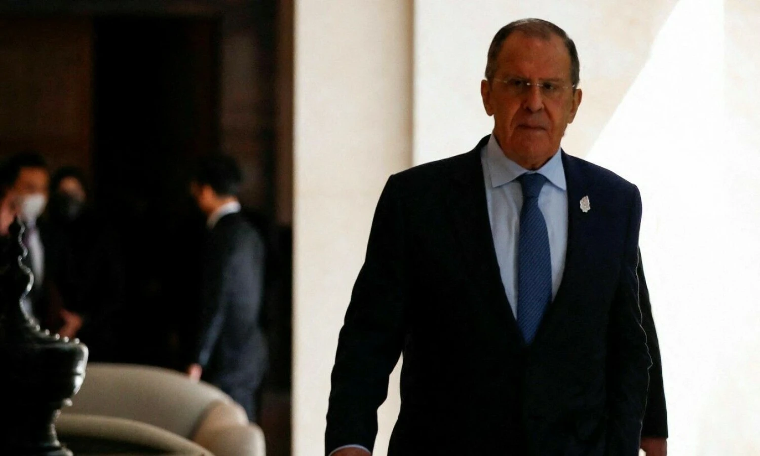 Sergejus Lavrovas, Rusijos užsienio reikalų ministras. Willy Kurniawan (AFP/„Scanpix“) nuotr.