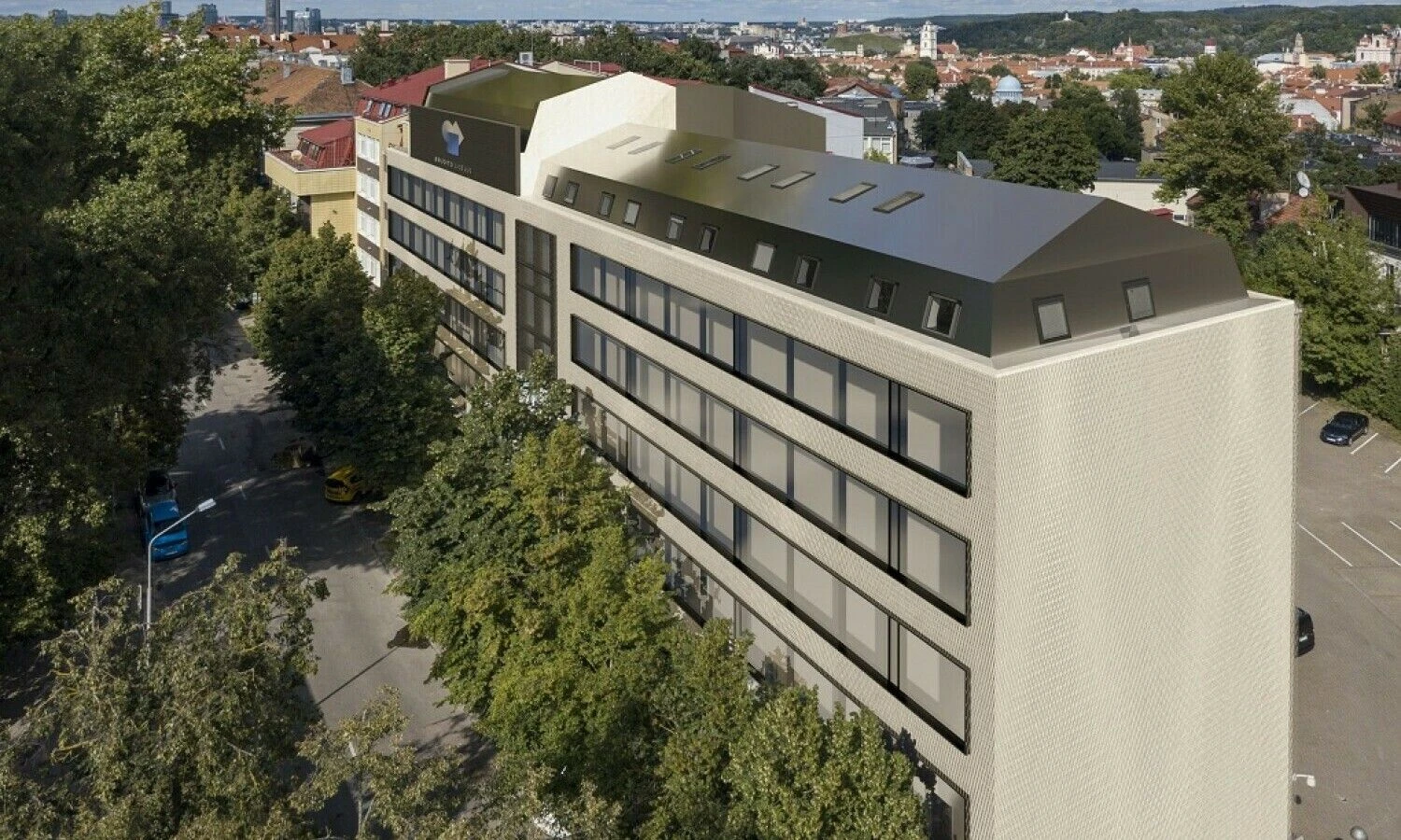 Bendrovės vizualizacija.