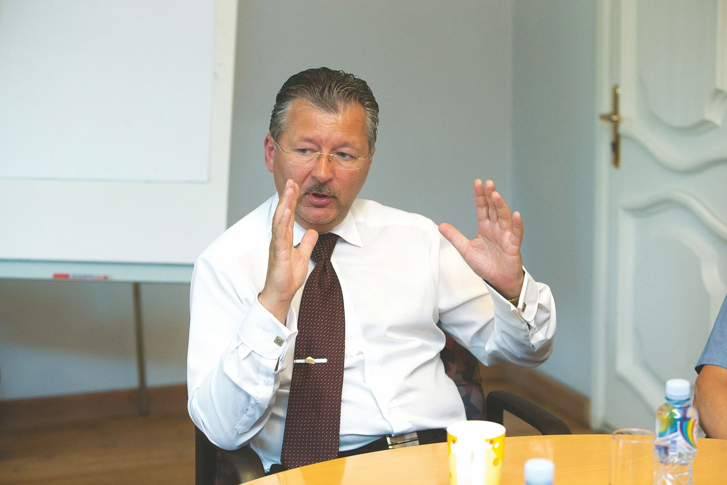 Gintaras Bertašius, AB Vilkyškių pieninės generalinis direktorius: „Net pasibaigus embargui Rusijoje nebesistengsime užimti tokios rinkos dalies, kaip iki draudimų. Ten grįšime tik su išskirtiniais produktais.“ Juditos Grigelytės (VŽ) nuotr.