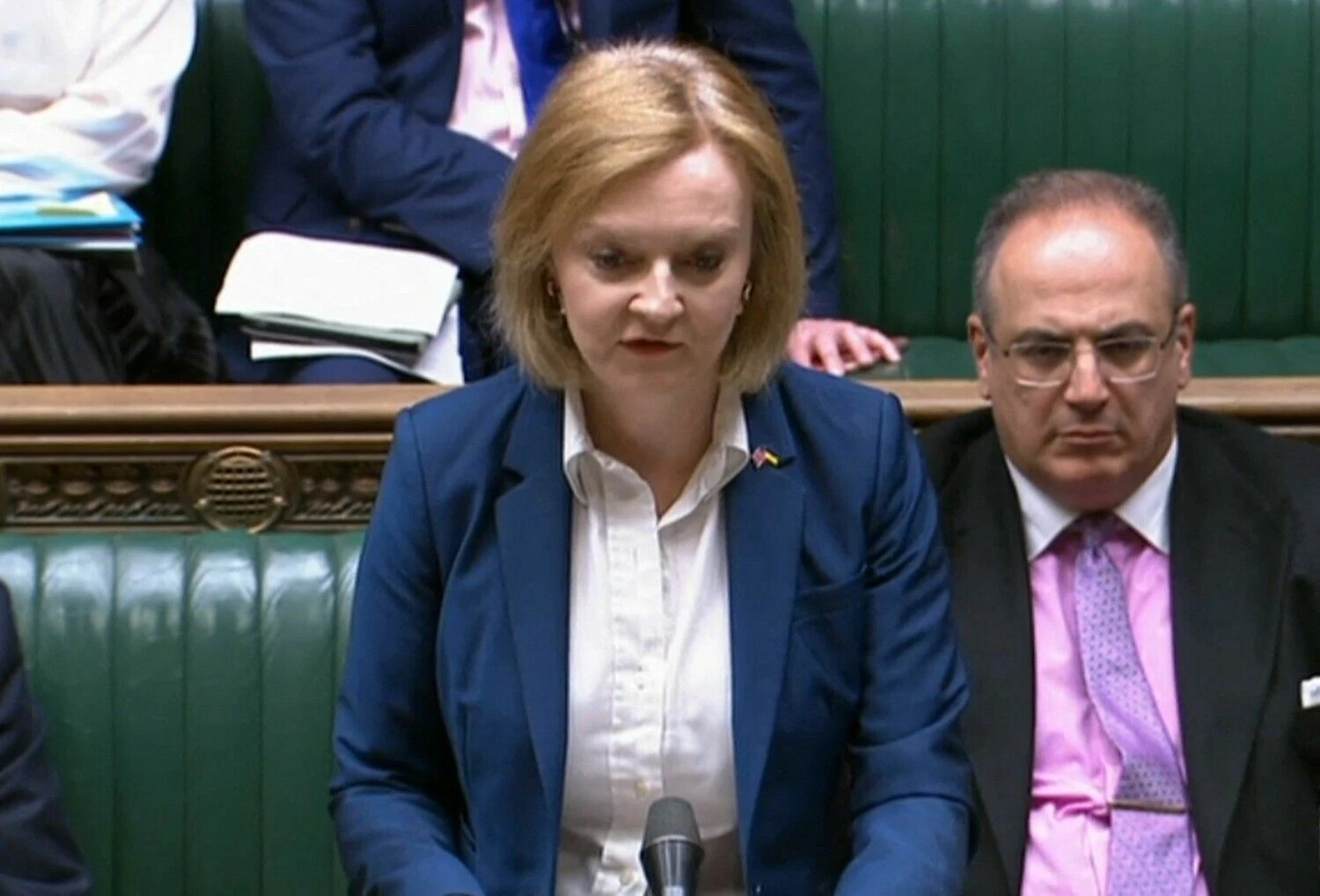 Liz Truss, JK užsienio reikalų sekretorė. AFP/„Scanpix“ nuotr.
