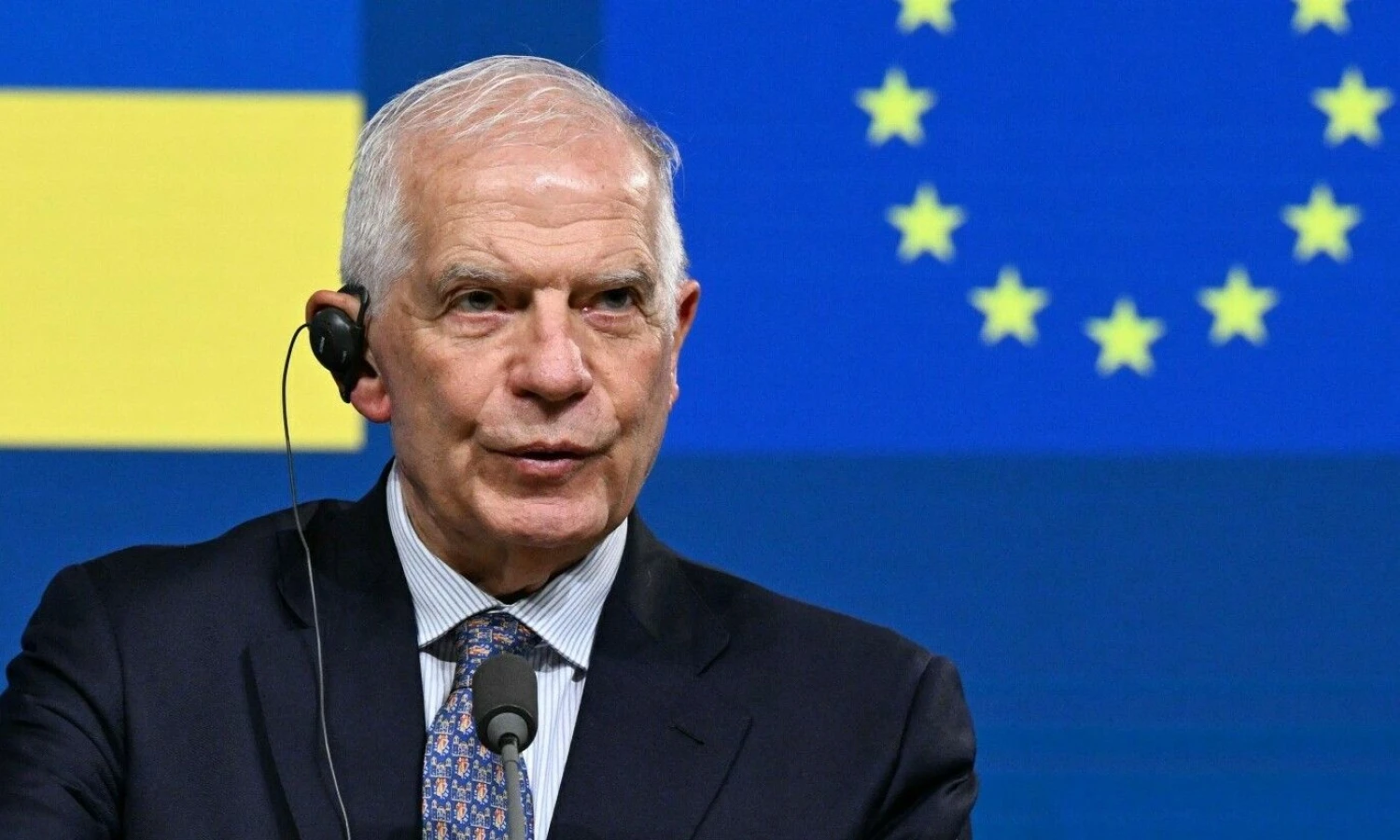 ES užsienio politikos vadovas Josepas Borrellis. Johno Thyso (AFP / „Scanpix“) nuotr.