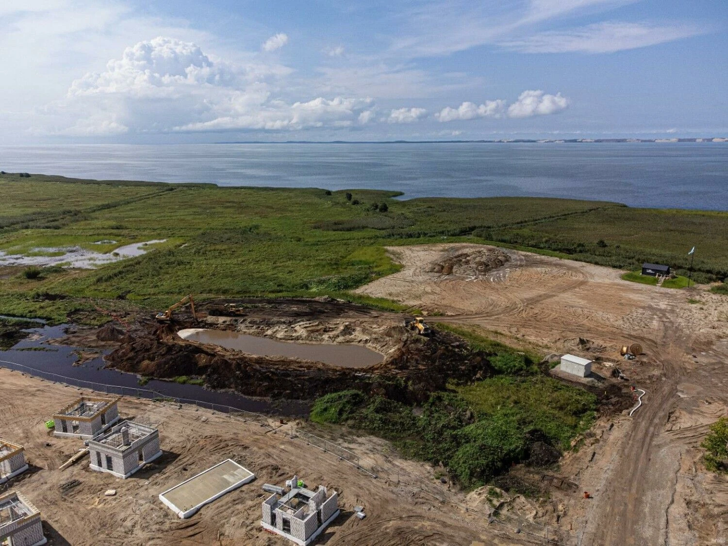 Svencelėje, Klaipėdos rajone, kylantis kvartalas „Vėjo miestelis“. Vladimiro Ivanovo (VŽ) nuotr.