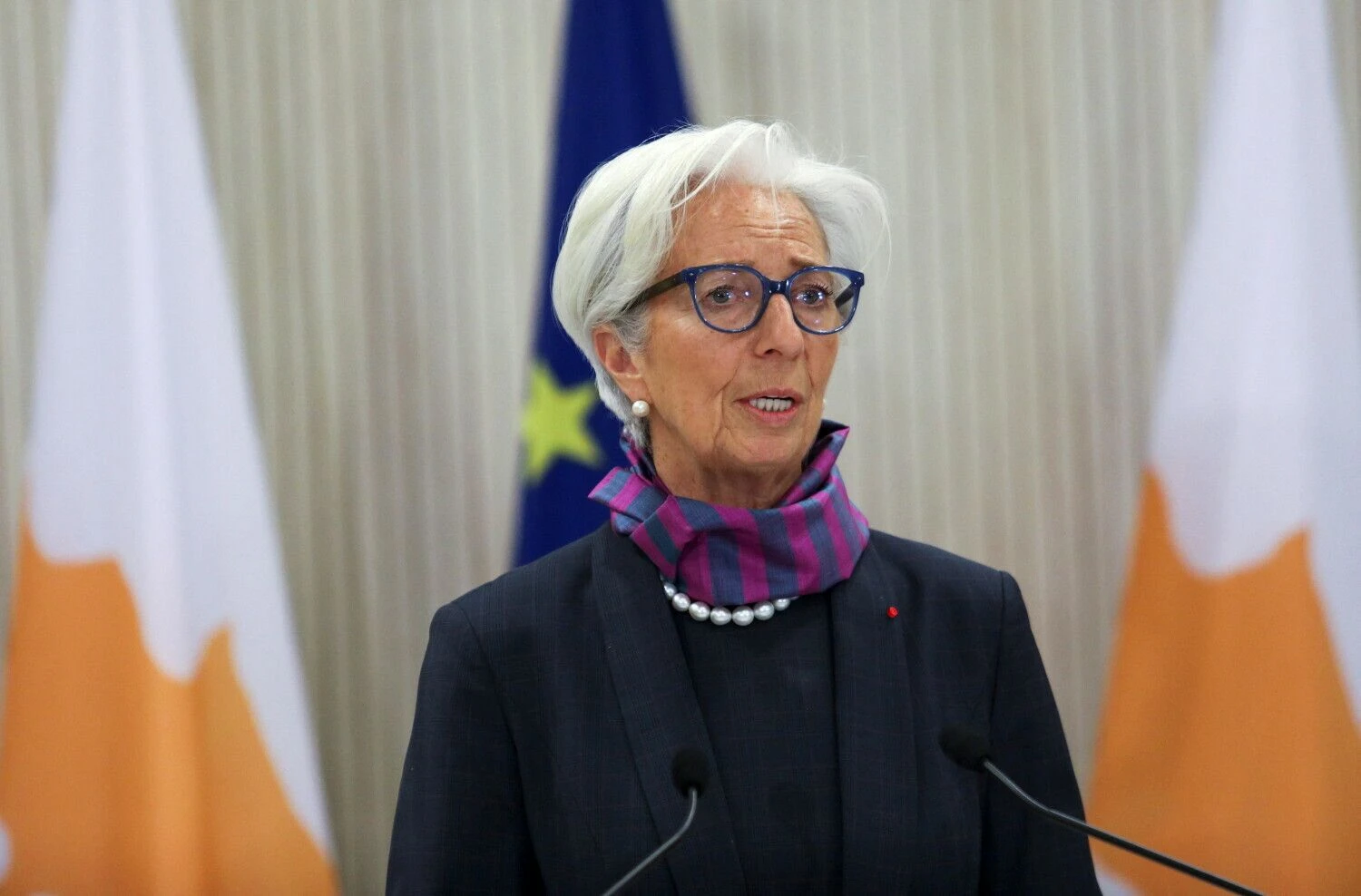 Christine Lagarde, Europos Centrinio Banko vadovė. Yiannis Kourtoglou  („Reuters“ / „Scanpix“) nuotr.