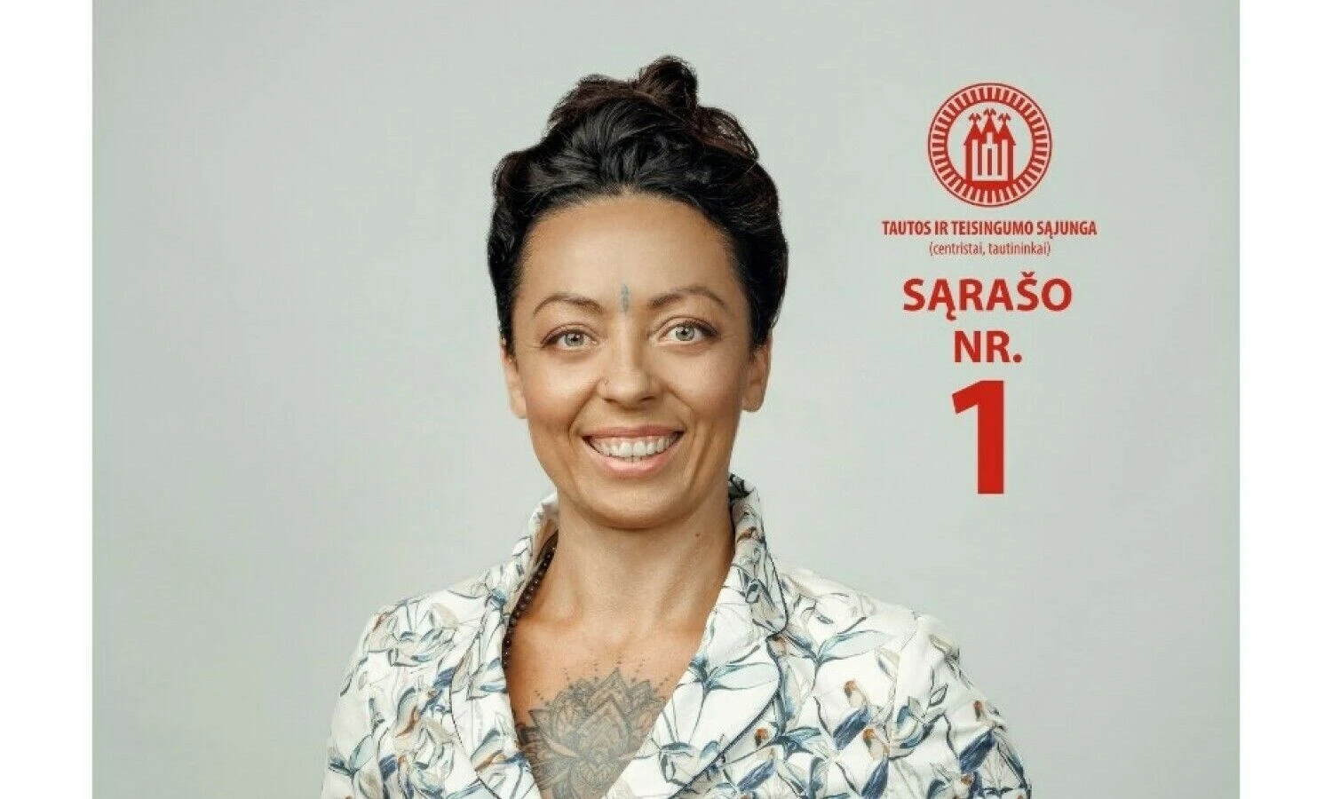 I. Gajauskaitės rinkiminis plakatas. Kandidatės „Facebook“ paskyros nuotr.